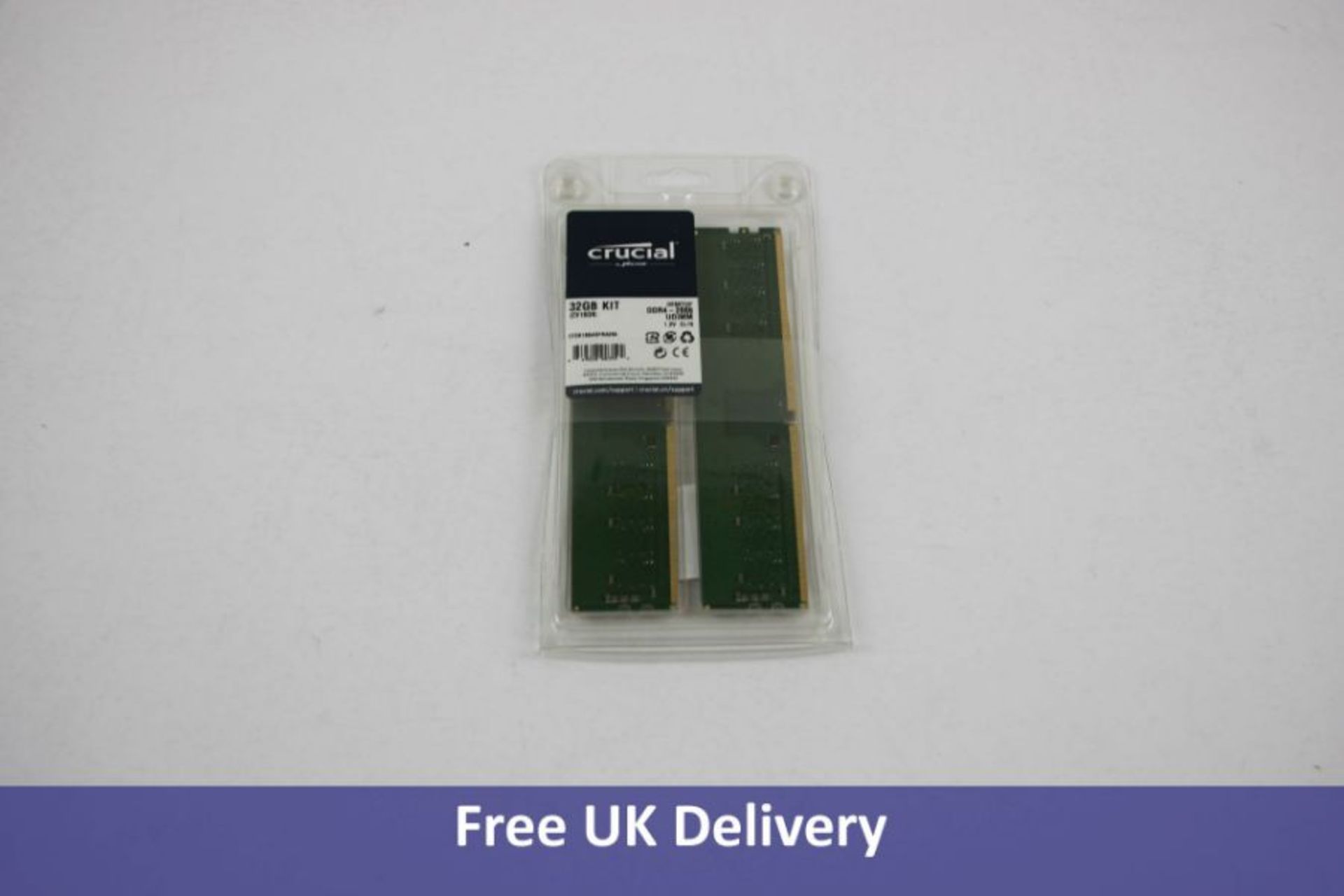 Crucial 32GB DDR4 SDRAM Memory Kit, 2 x 16GB