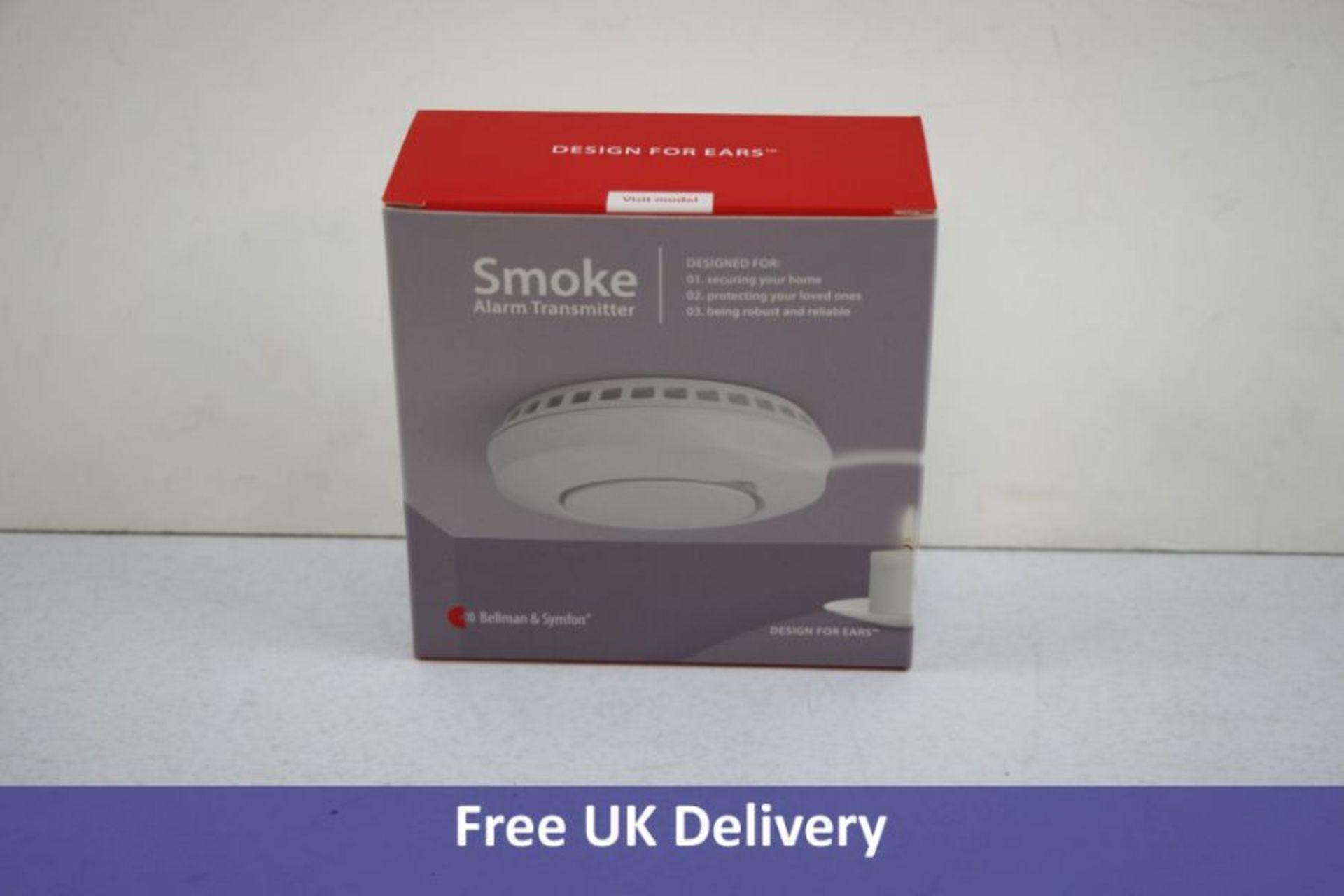 Bellman Symfon Wireless Smoke Detector Optical Thermal, White, BE 1481 Visit 868