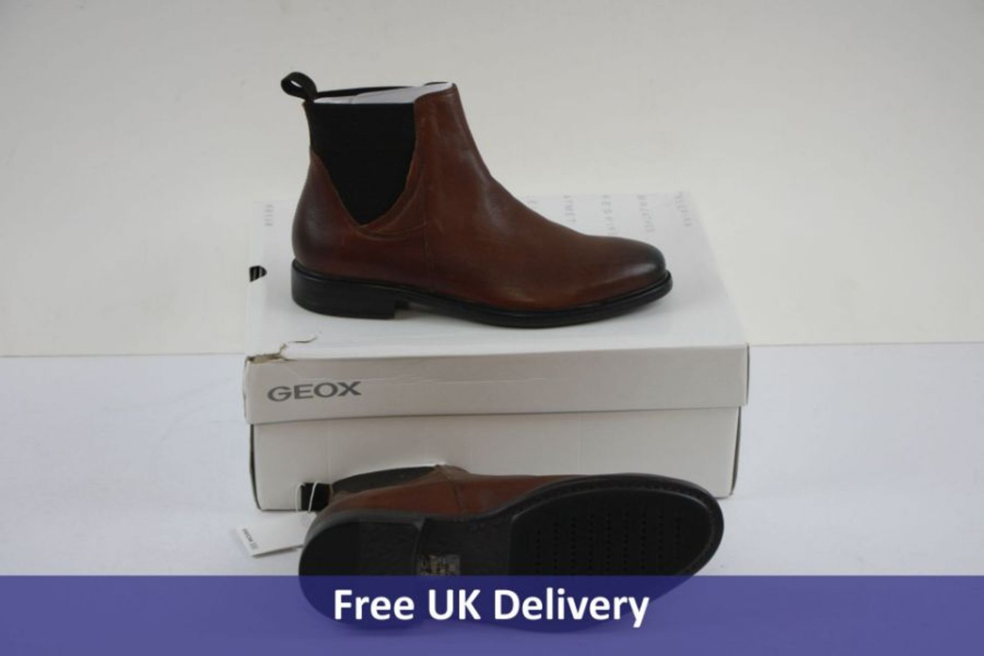Geox Men's Terence Boots, Dark Cognac, UK 6.5
