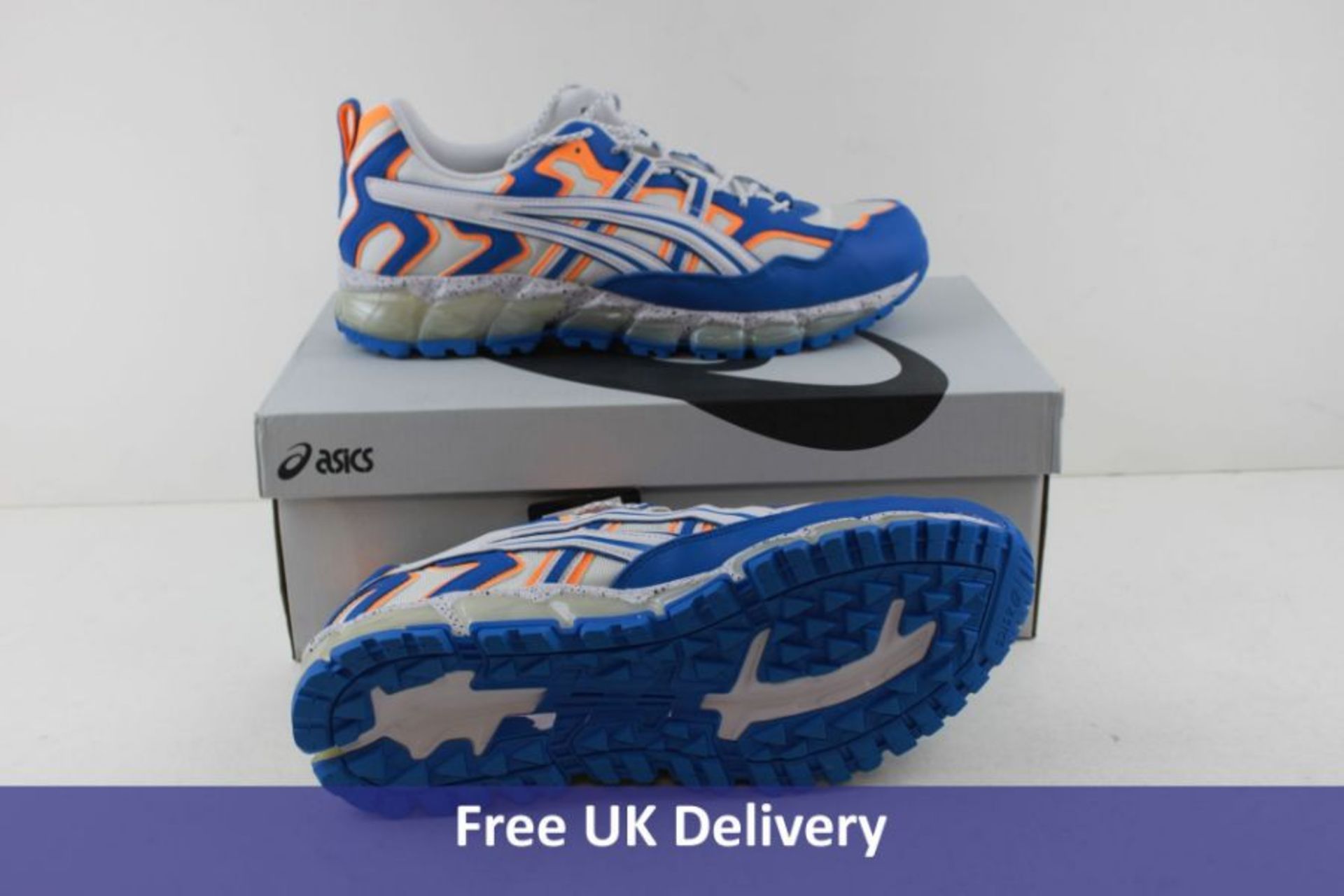 Asics Men's Gel Nandi360 Trainers, White and Electric Blue, UK 11