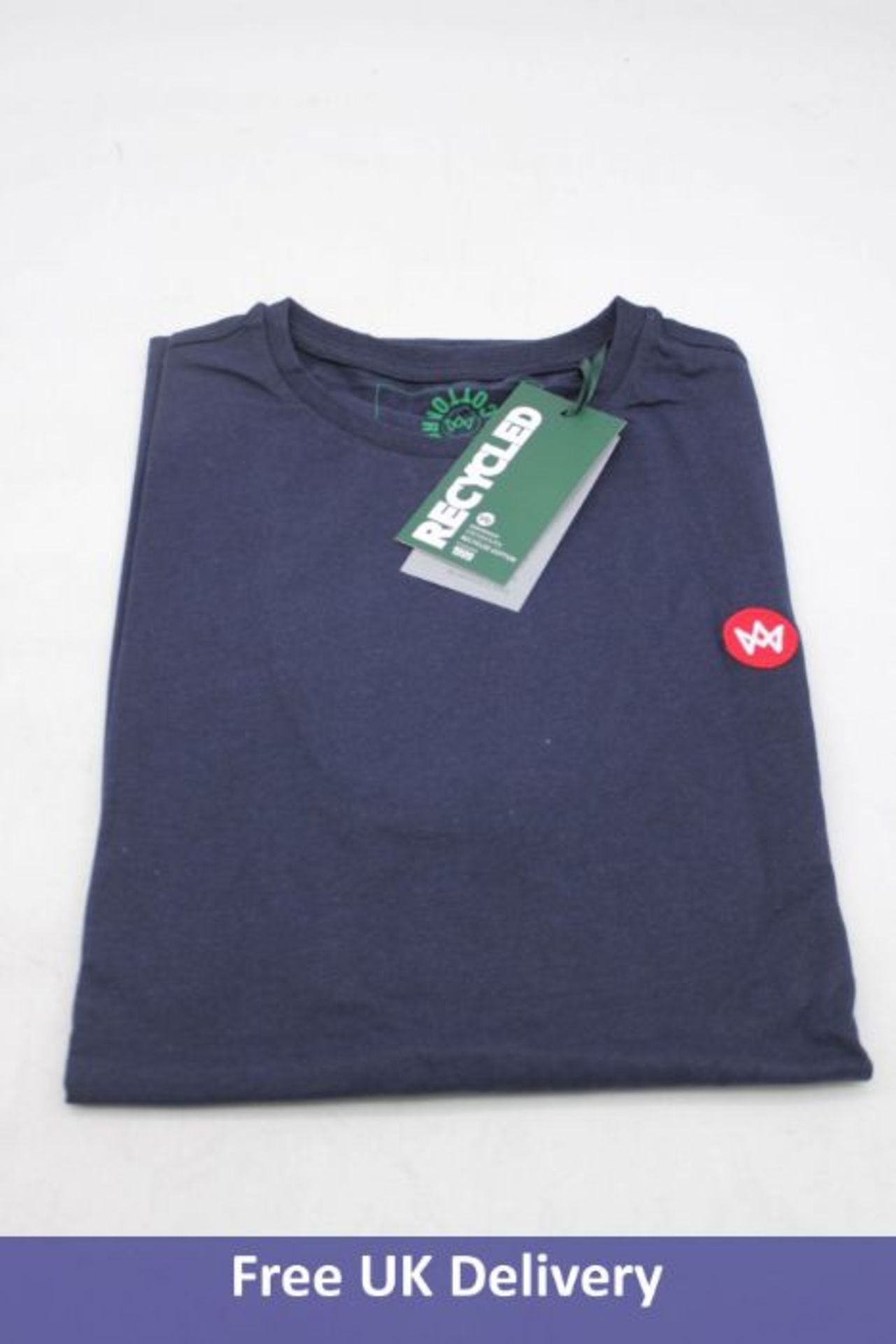 Ten Kronstadt Men's Timmi Recycled Cotton T-Shirt, Navy, Size L