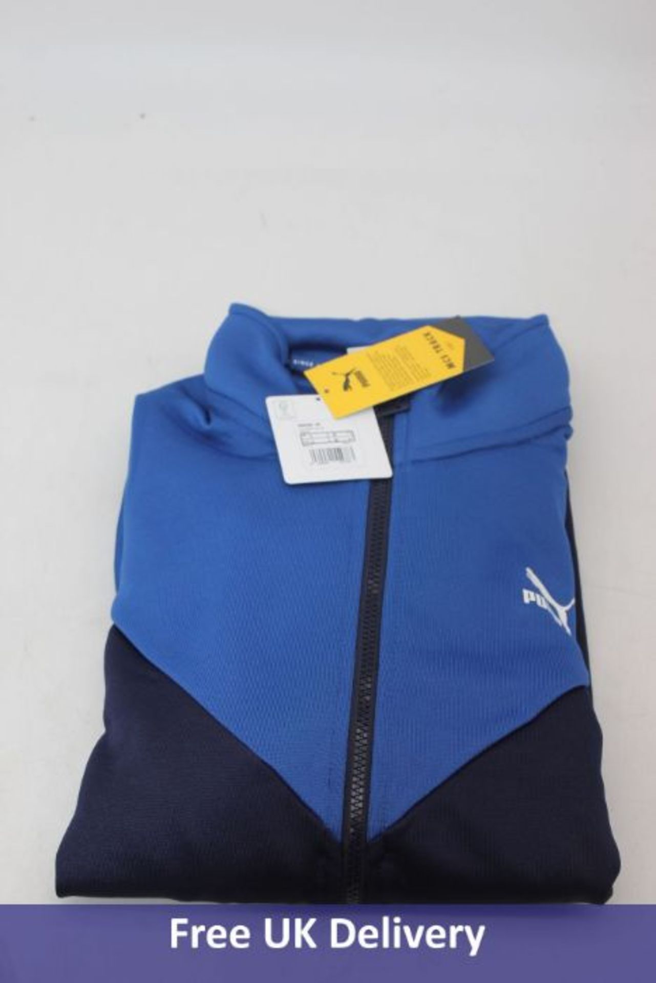Four items of Puma Men's Clothing to include 1x Aspire Hooded Sweatshirt, Cream, Large, 1x Essential - Image 3 of 4