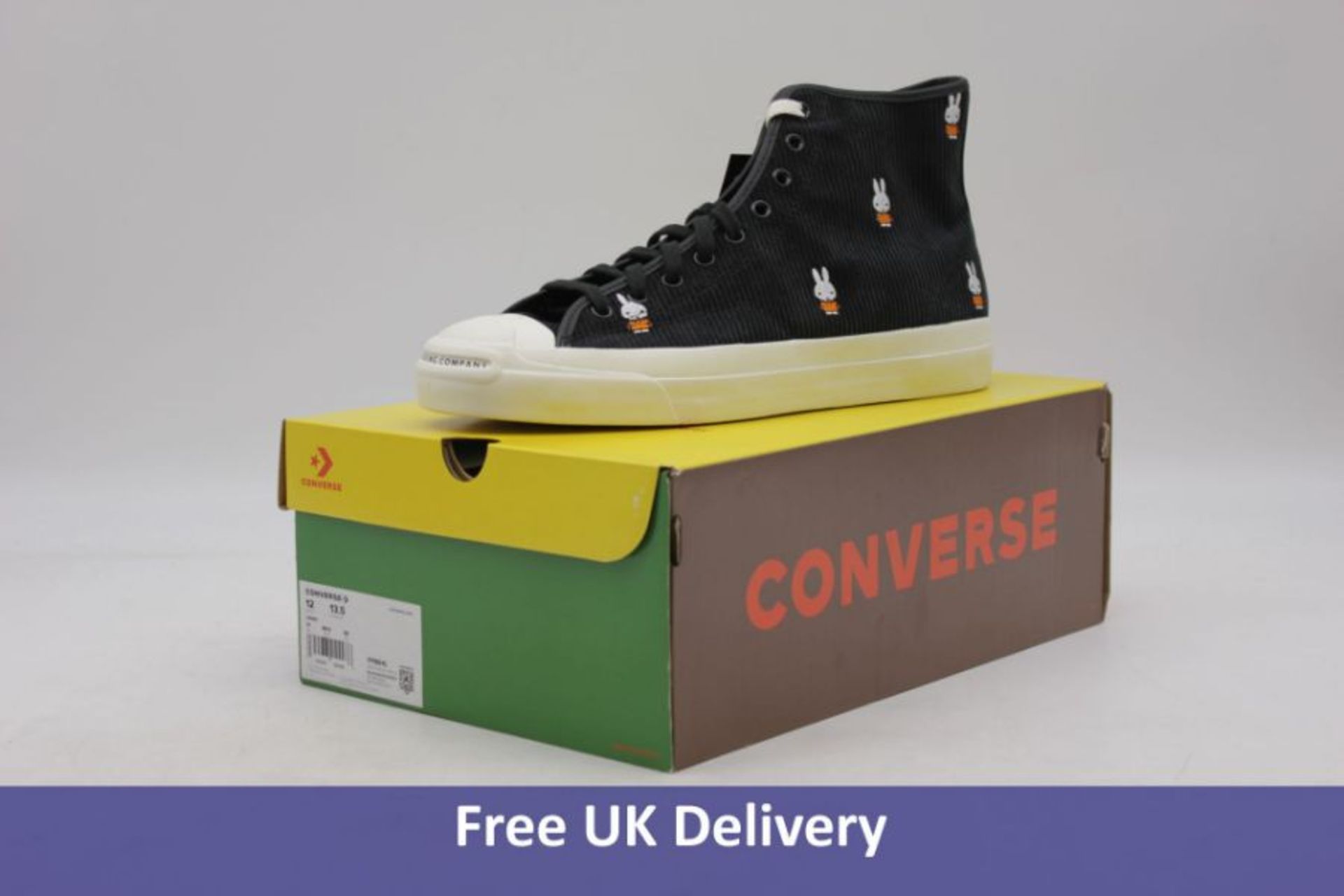 Two Converse Pop Trading Company, Miffy/Black, UK 10