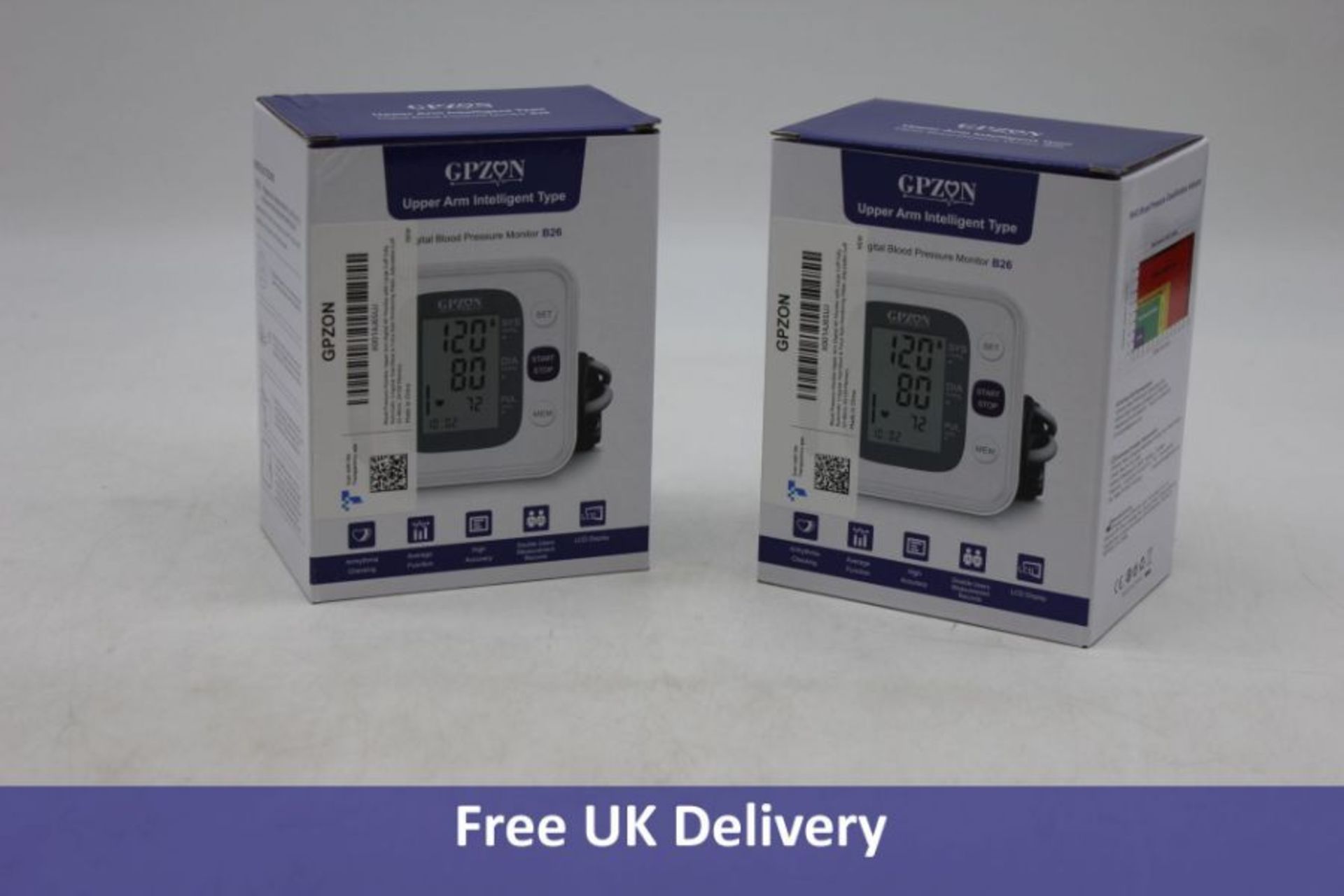 Thirty Gpzon Upper Arm Intelligent Type Digital B26 Blood Pressure Monitors