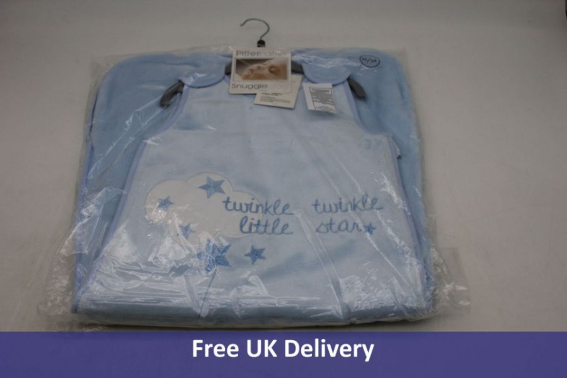 Ten Pitter Patter Twinkle Twinkle Little Star Sleeping Bag, Light Blue, UK 6-12 Months