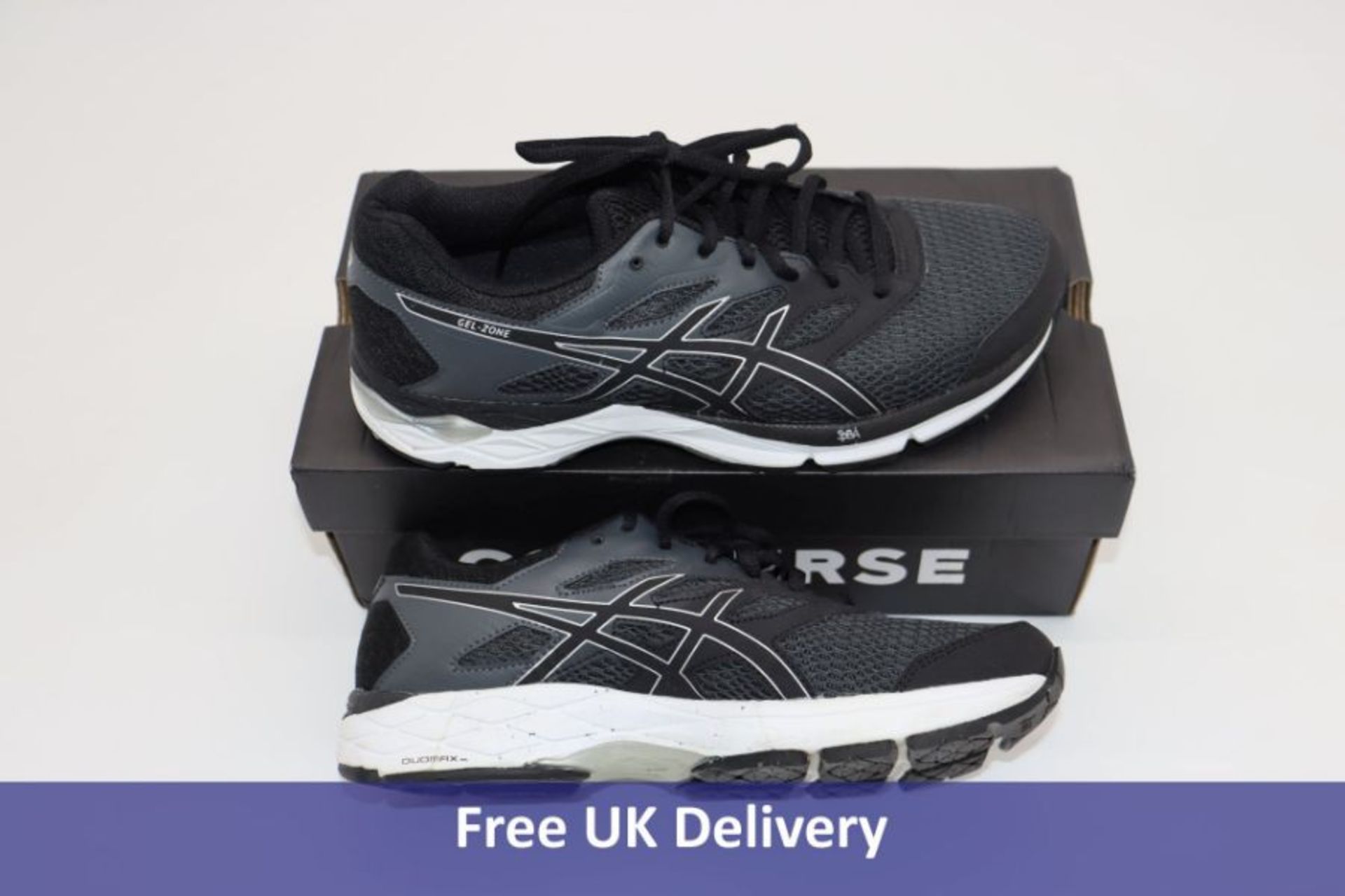 Asics Gel Zone 6, Black, UK 7. Some minor wear