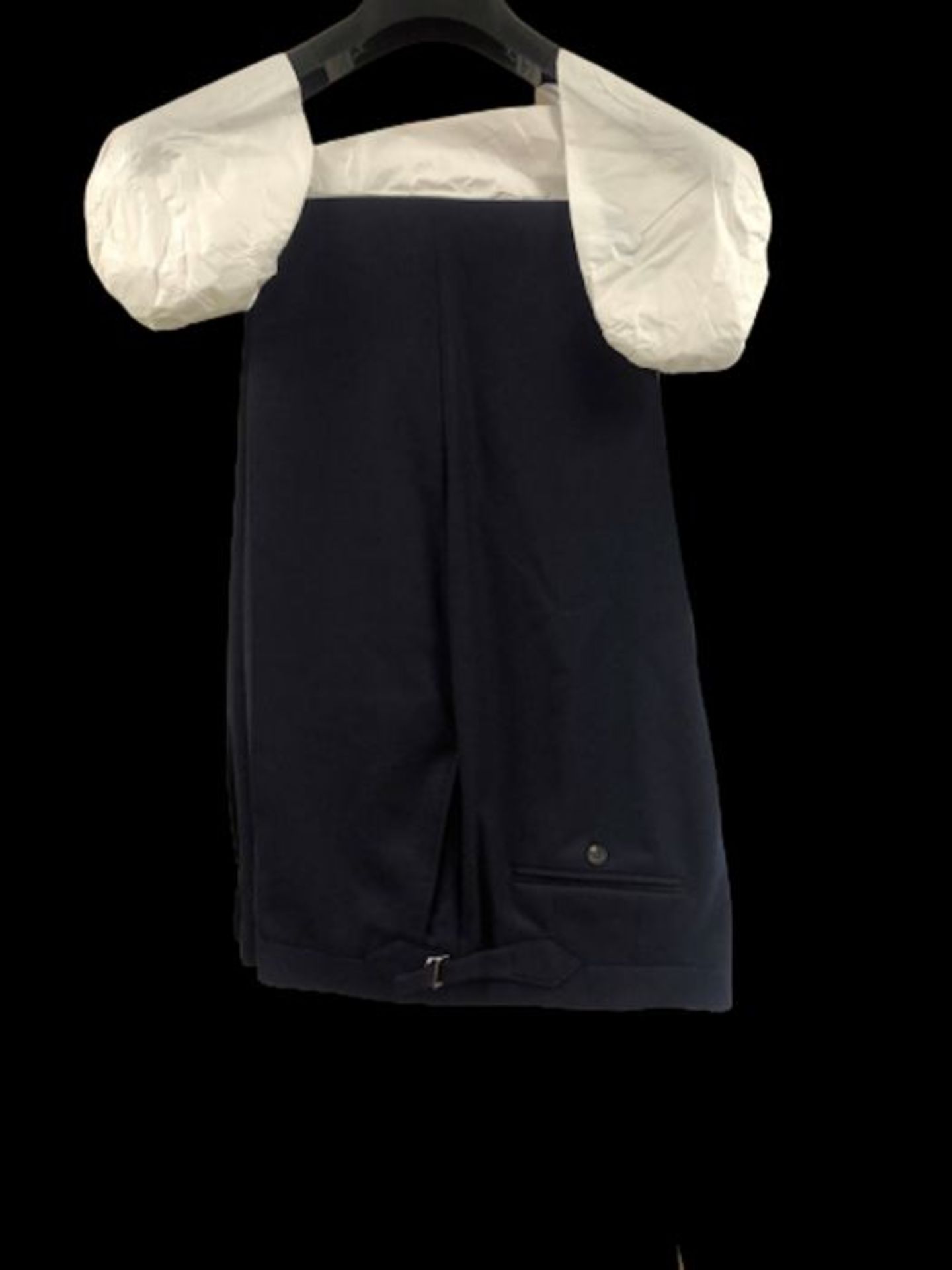 Hackett London Men's SR Plain Flannel Suit, Navy, Size 42
