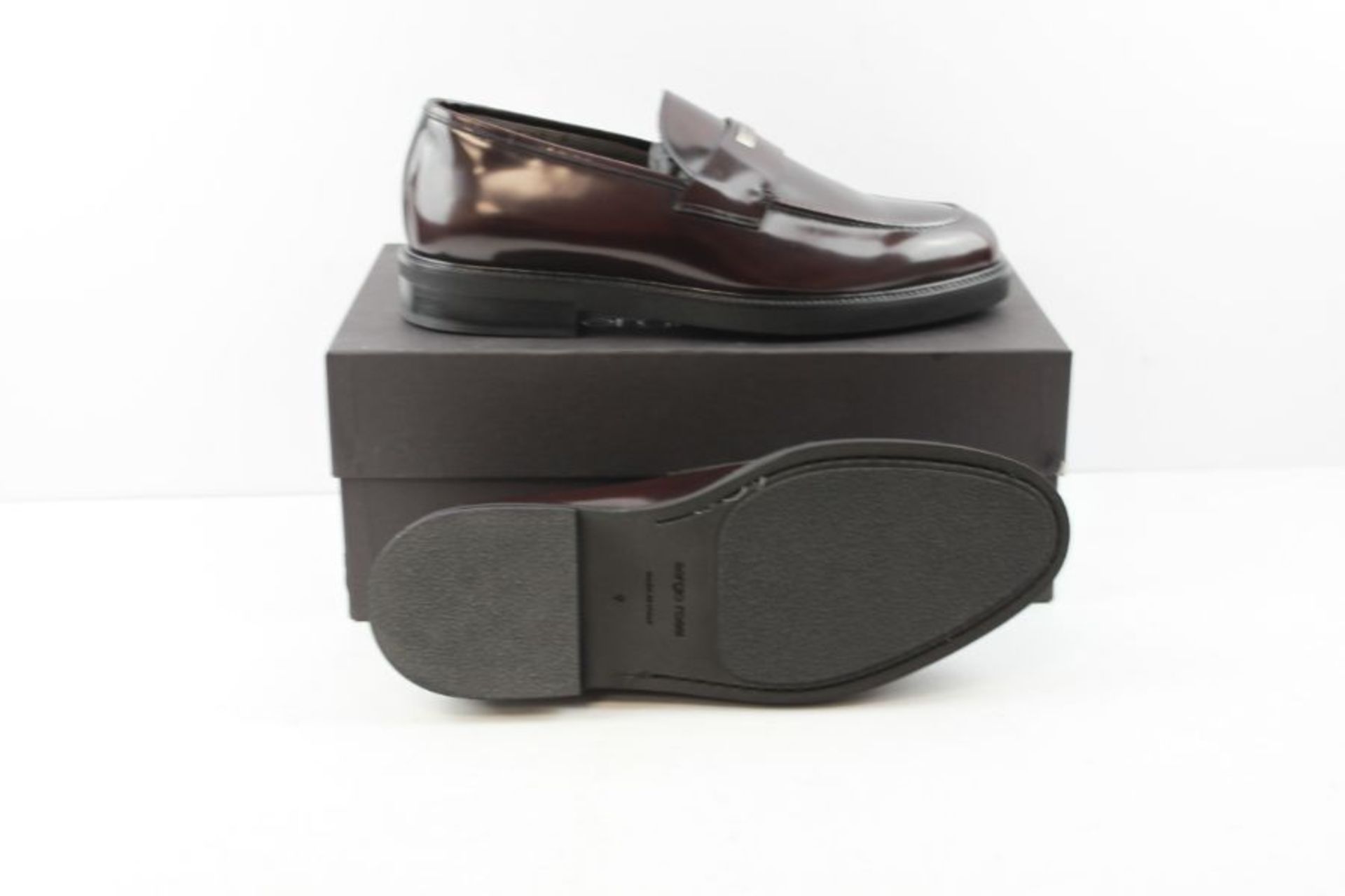 Sergio Rossi Men's Monoblock Shoes, Burgundy, UK 8