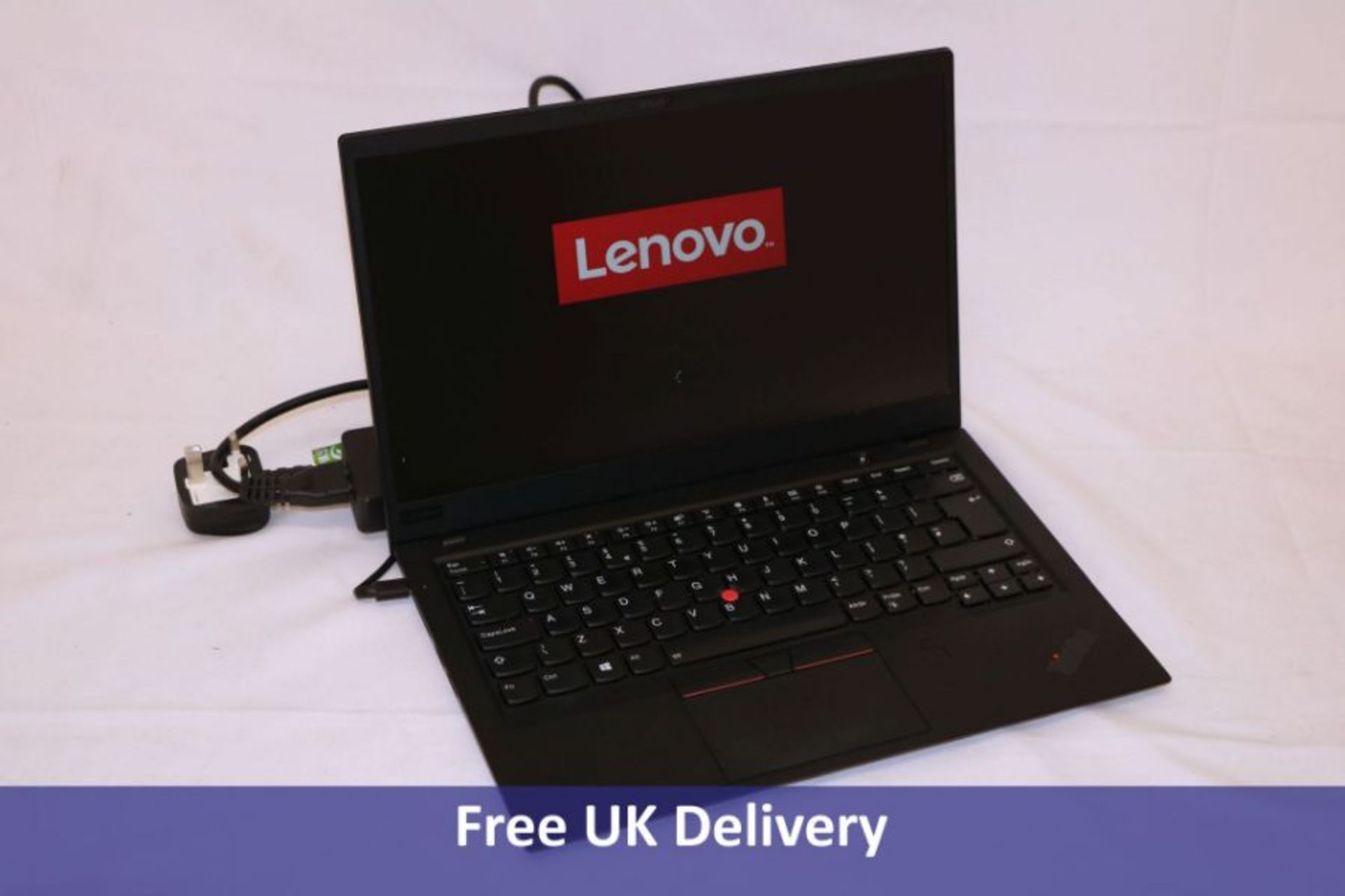 Lenovo ThinkPad X1 Carbon Laptop, Core i7-8650U, 16GB RAM, 500GB SSD, Windows 10 Pro. Used, with pow