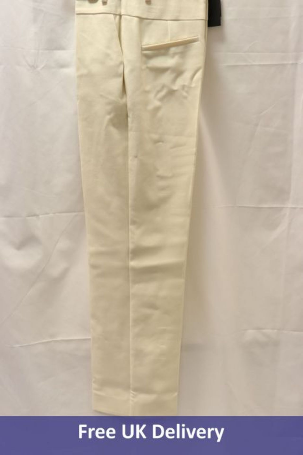 Four pairs of Bruuns Bazaar Primrose Ewanna Pants, Cream, 2x 10, 1x 12, 1x 14