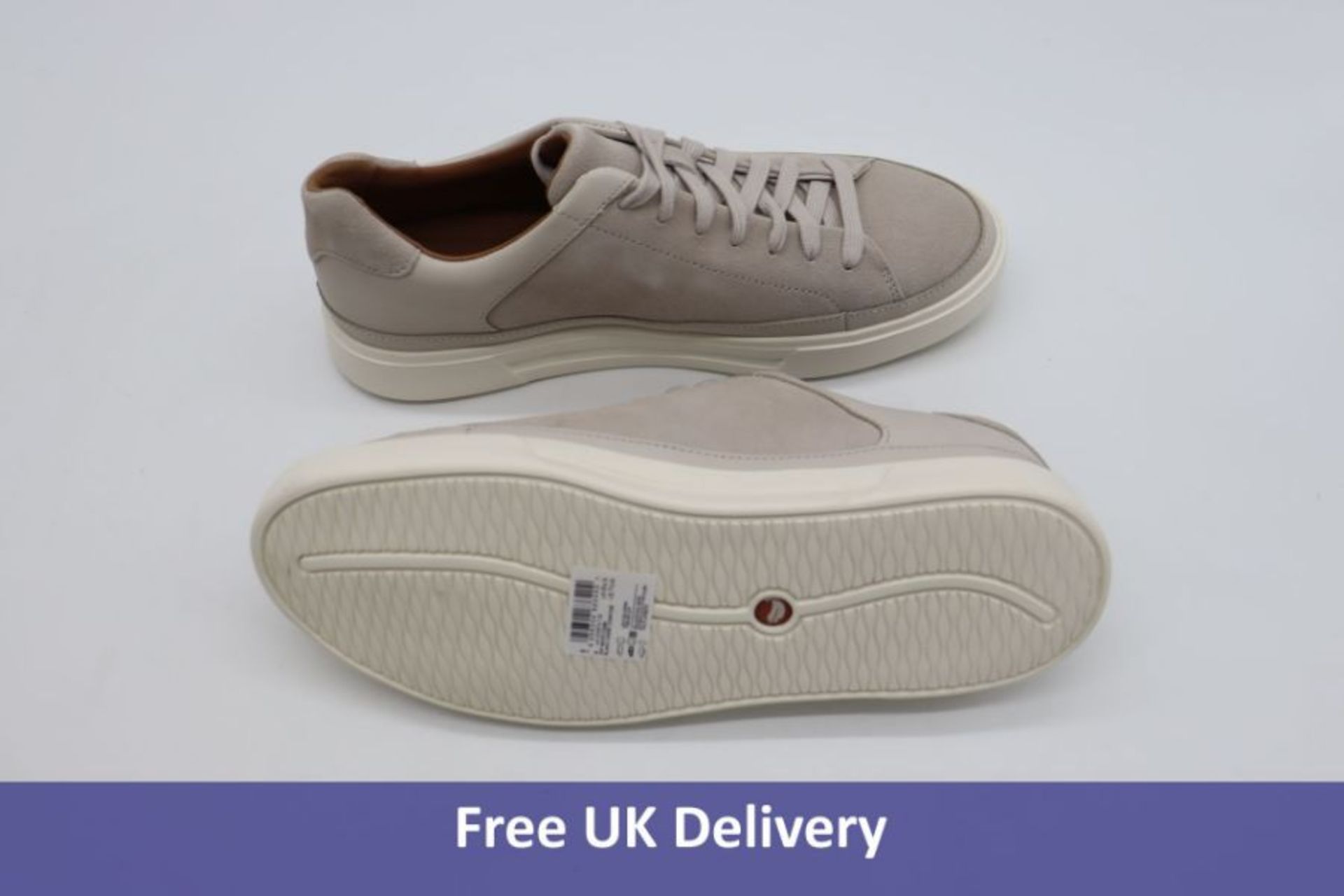 Clarks Un Costa Tie White Trainer, UK 6.5