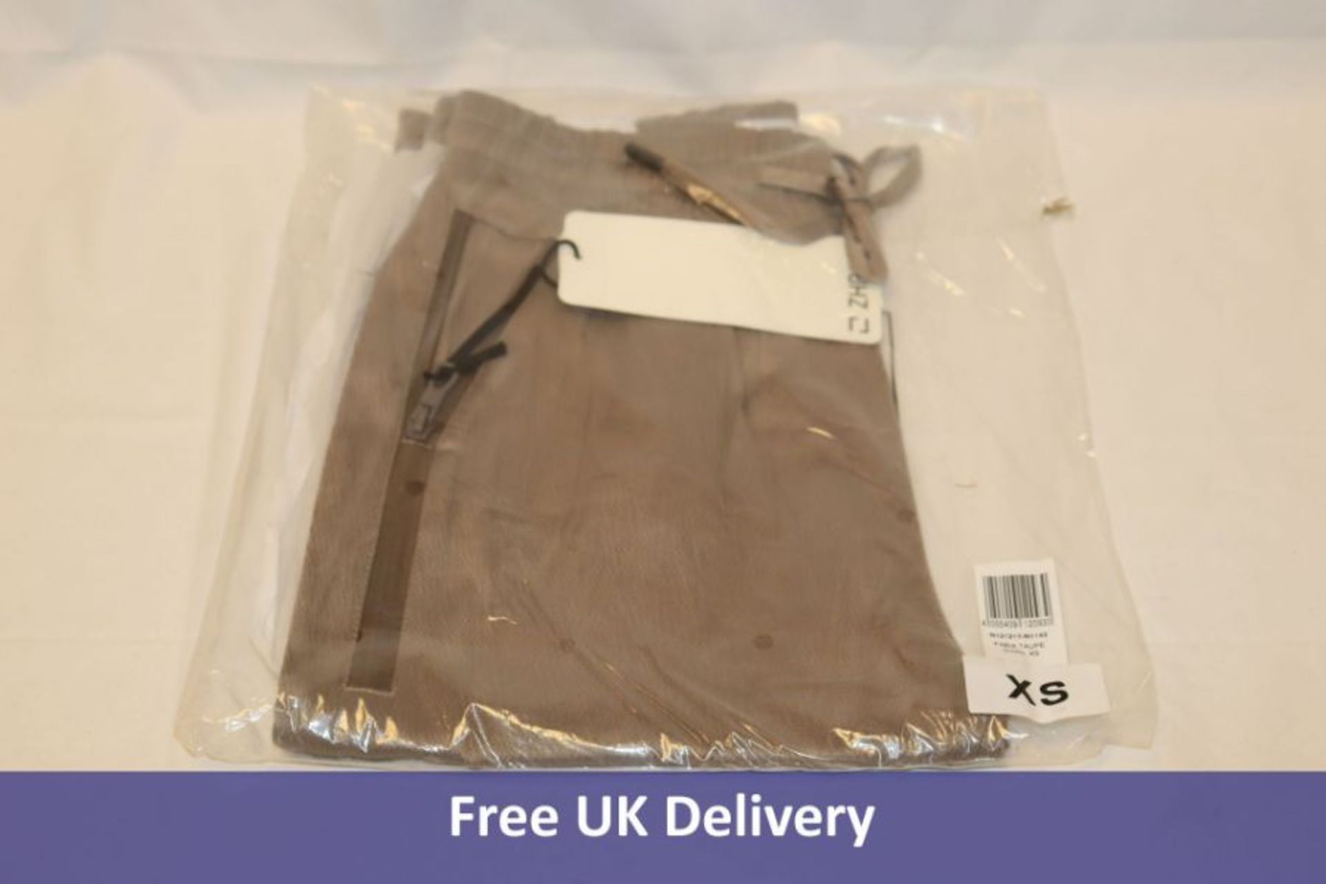 Five Zhrill Fabia Trousers, Taupe, to include 1x Extra Small, 1x Small, 1x Medium, 1x Large, 1x Extr