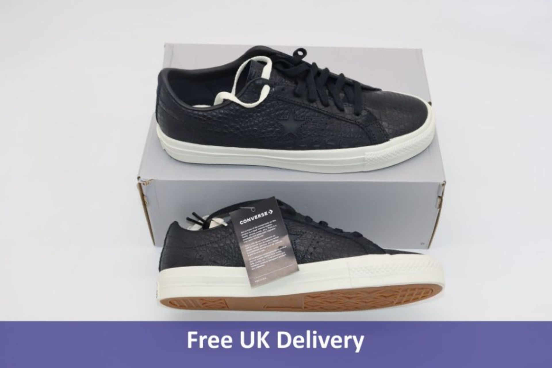 Converse One Star Pro Ox Shoes, Black/Gum Honey, UK 9.5