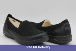 Three pairs of Skechers Women's Trainers to include 1x Archfit, Black, UK 6, 1x Go Walk 5, Black, UK