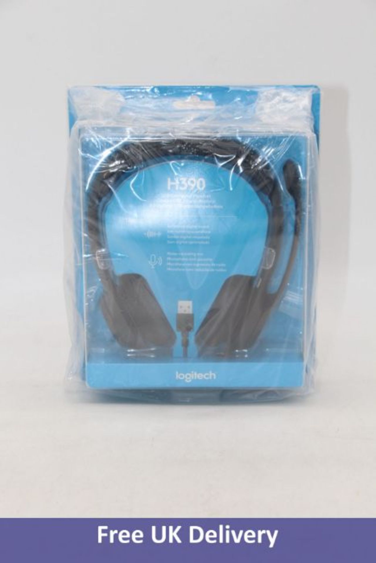 Twenty-five pairs of Logitech H390 Headphones
