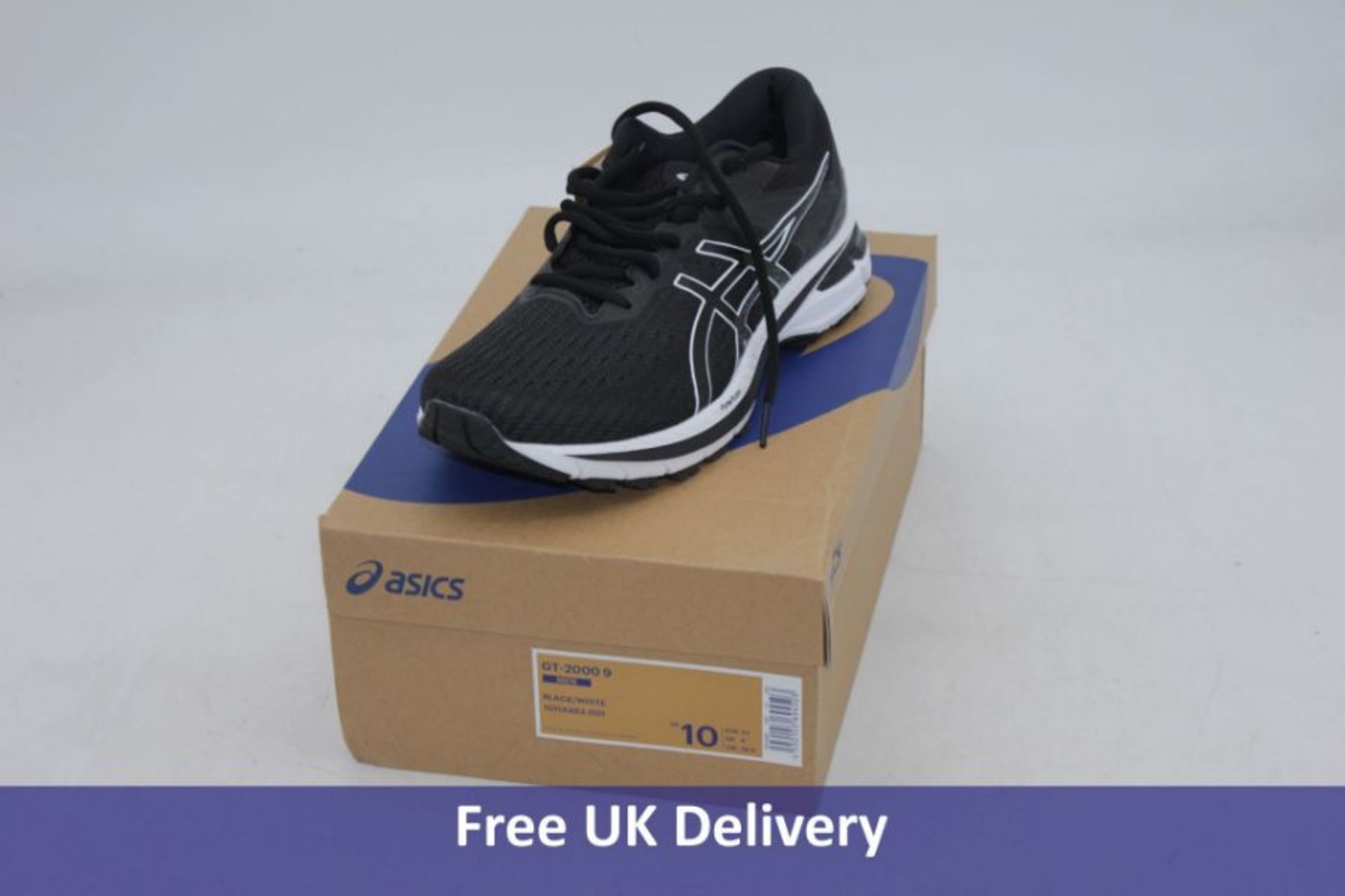 Two Asics Men's GT-2000 9 Trainers, 1x Carrier Grey/Digital Aqua, UK 8.5, 1x Black/White, UK 9 - Image 2 of 2