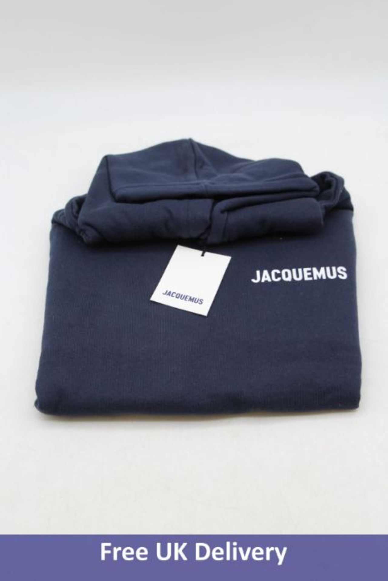 Jacquemus Men's Le Sweat Hoody, Navy, Large