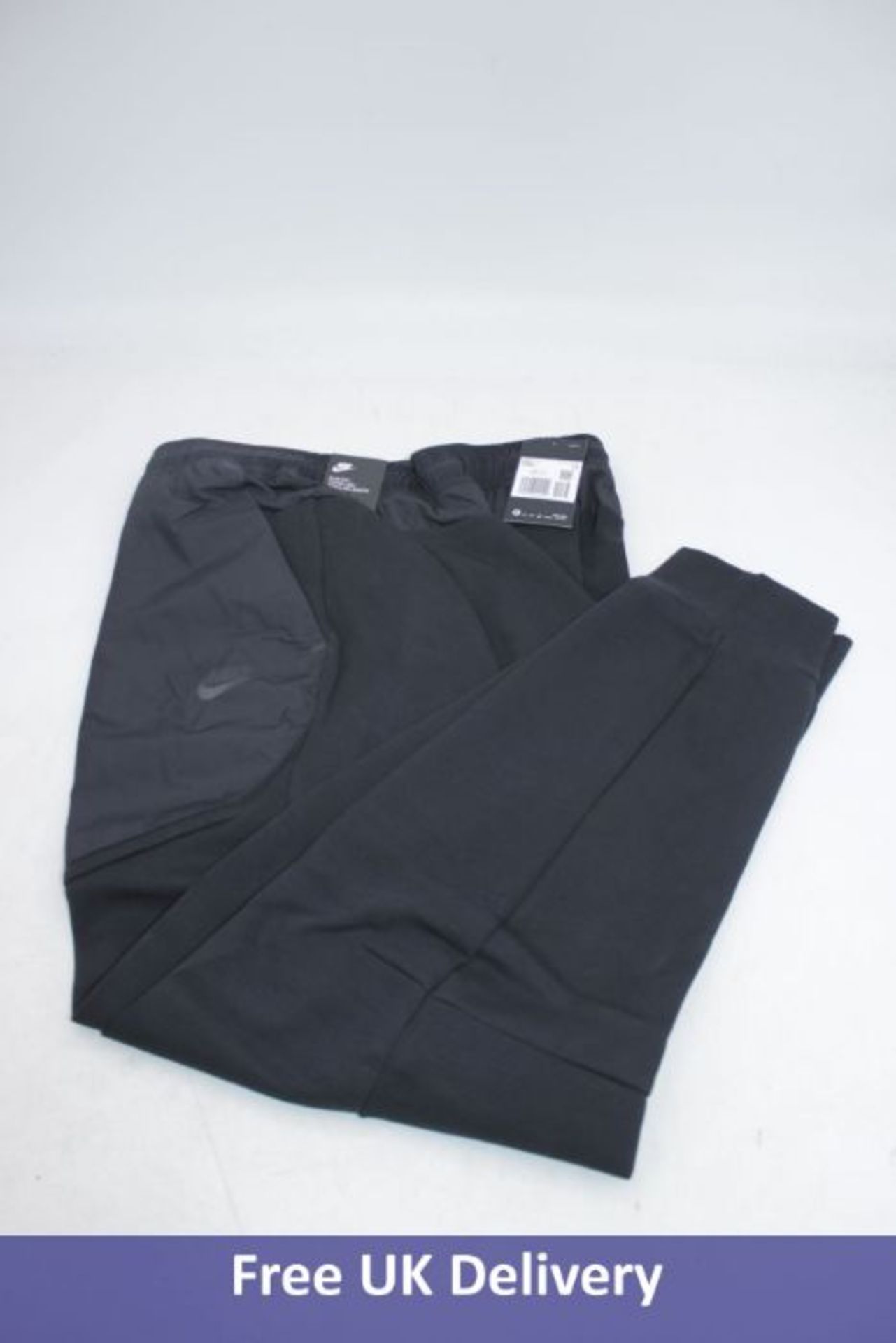 Two Nike Sportswear Tech Fleece Men's Joggers, XXL, 1x Black, 1x Stone