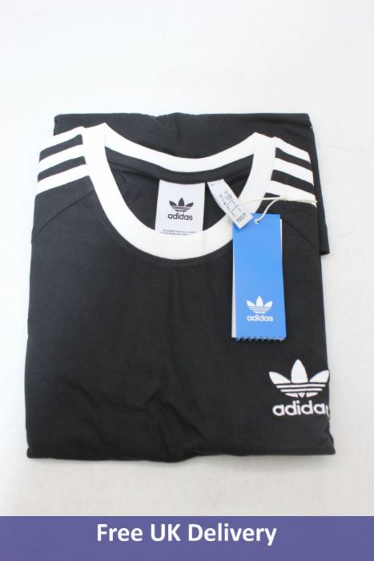 Five Adidas Originals Adicolor Classics 3-stripes Men's T-Shirts, Black, 2x S, 3x XL - Image 2 of 2