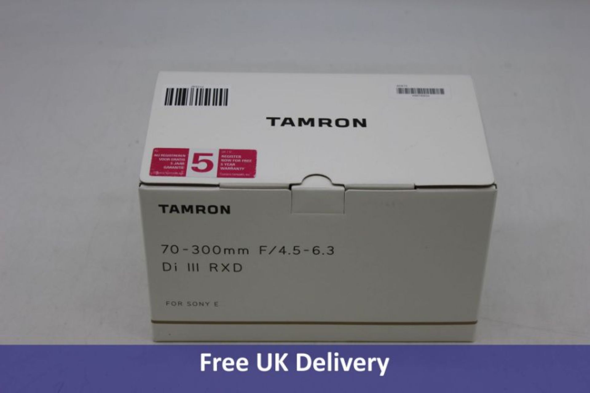 Tamron 70-300 F/4.5-6.3 Di III RXD Lens for Sony E A047, Black, Filter Size 67mm