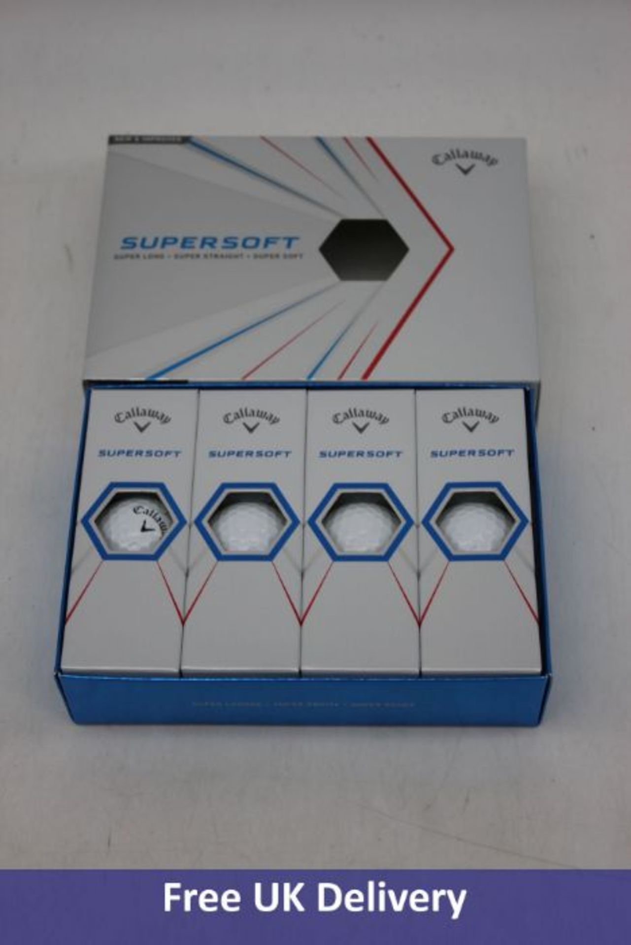 Twelve Callaway Supersoft 12 Golf Balls, Blue - Image 2 of 2