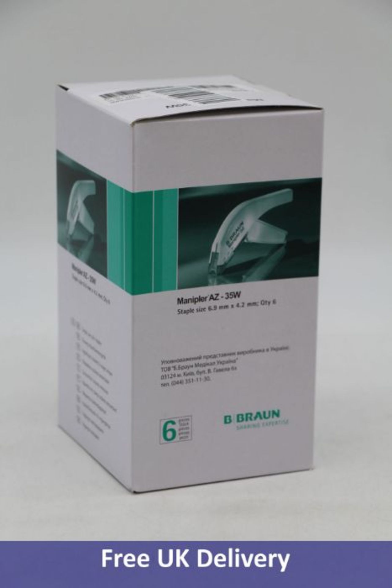 Eight Braun Manipler AZ – 35W Skin Stapler, Size 6.9mm x 4.2mm, 6 Per Pack - Image 3 of 4