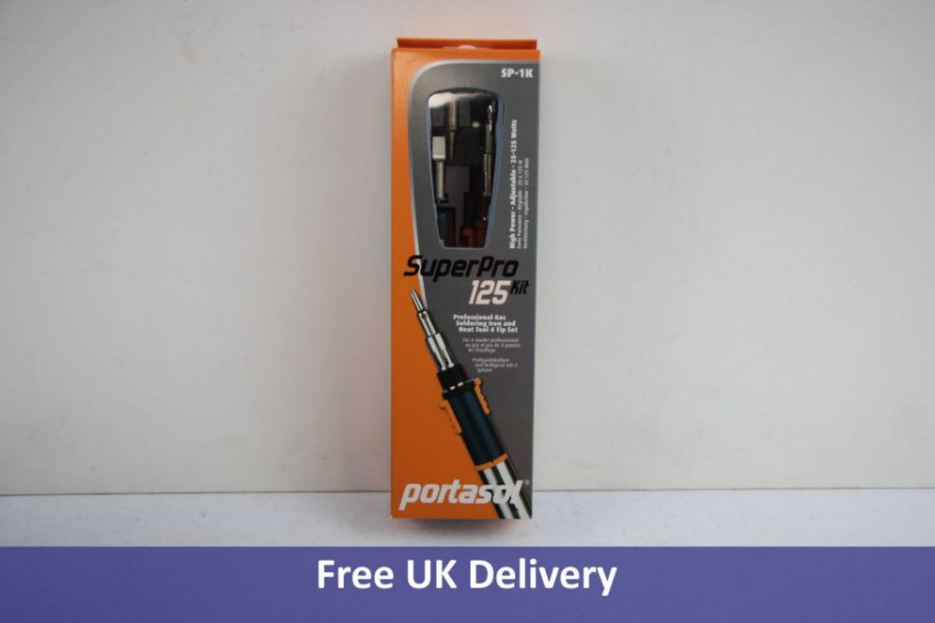 Portasol Super Pro 125 KIt Professional Gas Soldering Iron and Heat Tool 4 Tip Set