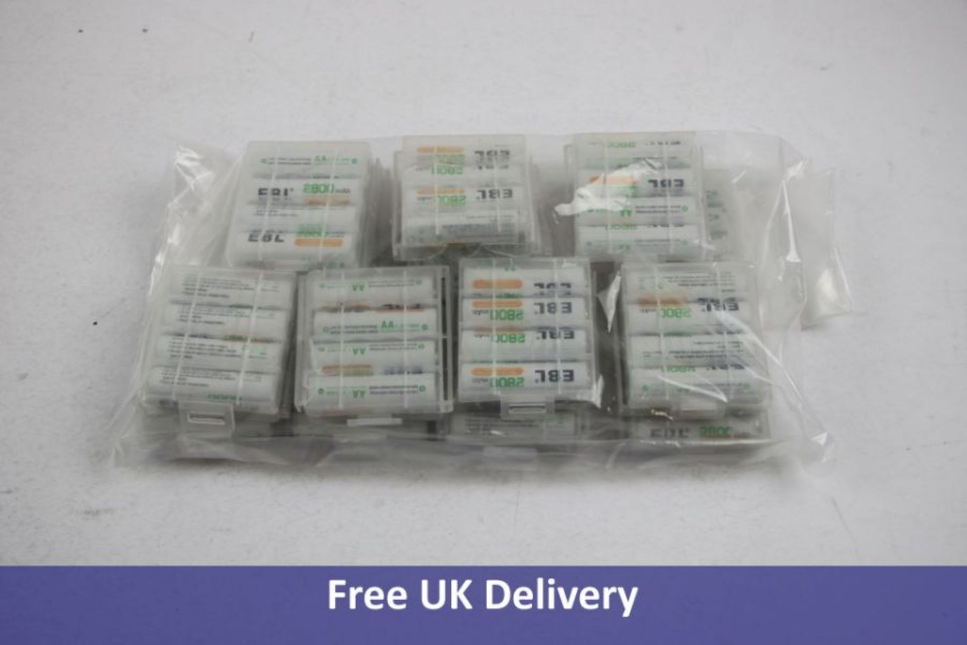 Fifty Six EBL AA Rechargeable Batteries 2800mAh. Boxes damaged