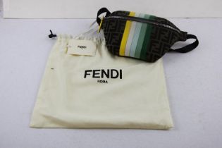 Fendi Kids FF-logo Striped Belt Bag