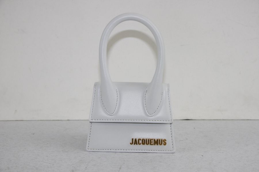 Jacquemus Women's 'Le Chiquito' Leather Top-Handle Bag, White