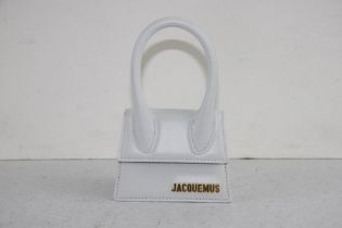 Jacquemus Women's 'Le Chiquito' Leather Top-Handle Bag, White