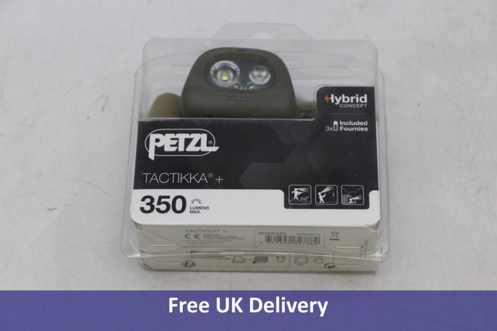 Five PETZL Tactikka+ Headlamps, Khaki, 350 Lumen