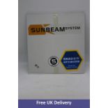 Sunbeam Tough 55W Flush Solar Panel, Black