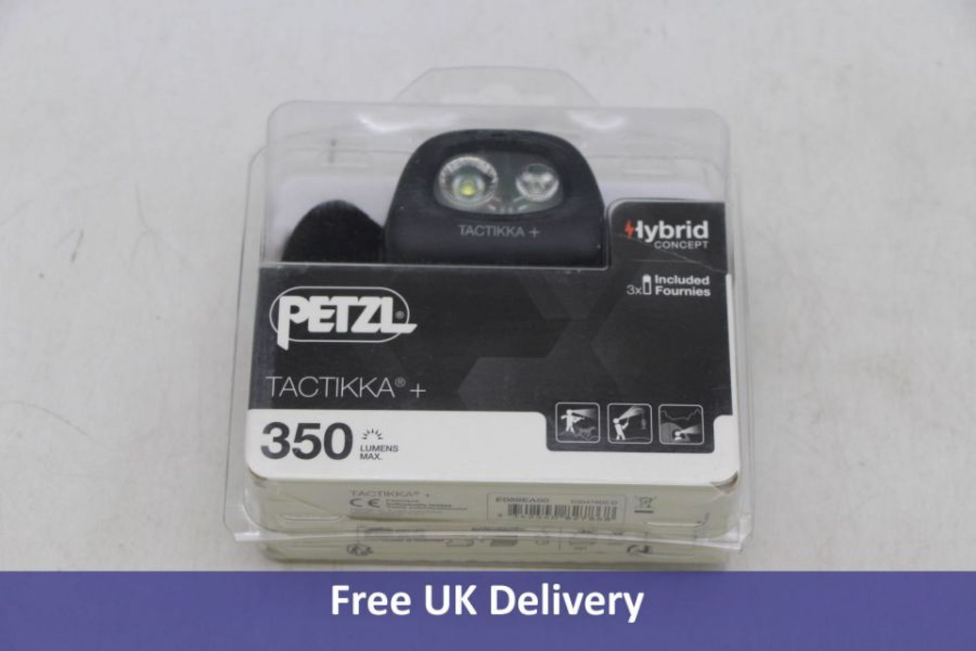 Five PETZL Tactikka+ Headlamps, Black, 350 Lumen