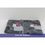 Two Items of Men's Asics Clothing to include 1x Sports Shirt, Black and Silver, Size M and 1x Long S