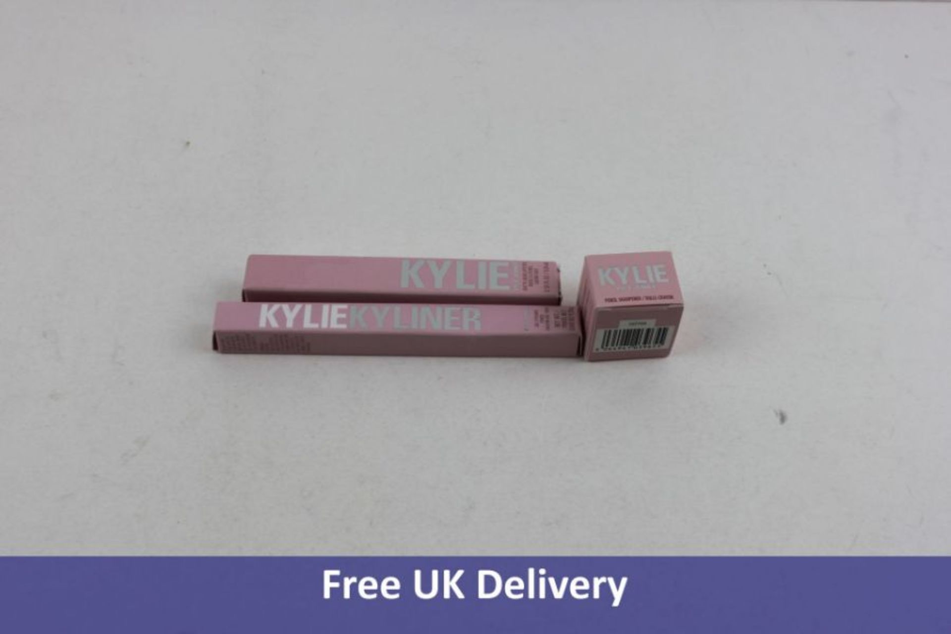 Three Items of Kylie Jenner Makeup to Include 1x Matte Liquid Lipstick, 1x Pencil Sharpener and 1x G