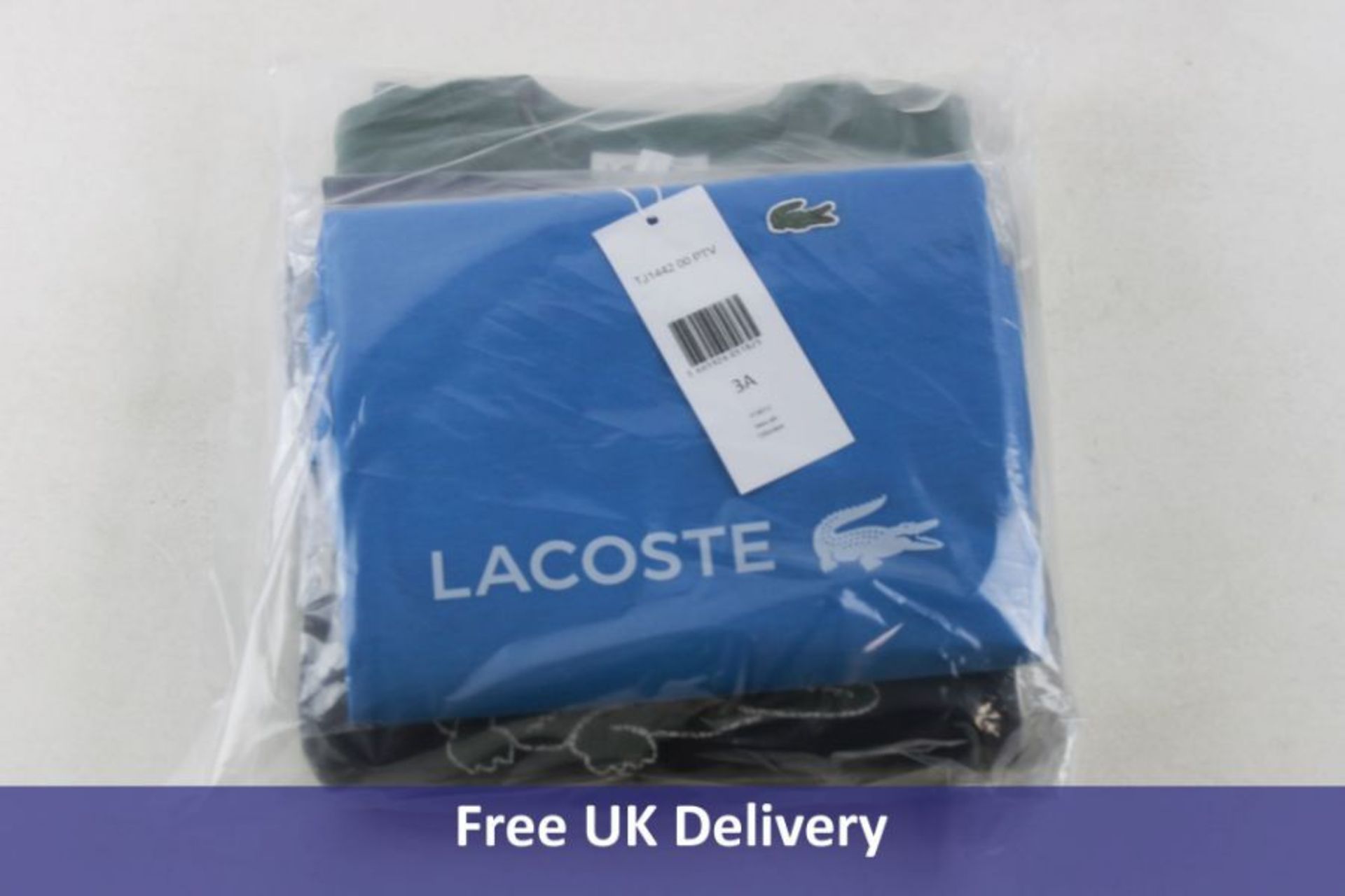 Three items of Lacoste Children's Clothing, Age 3 years, to Include 1x Crew Neck Cotton Jersey T-shi