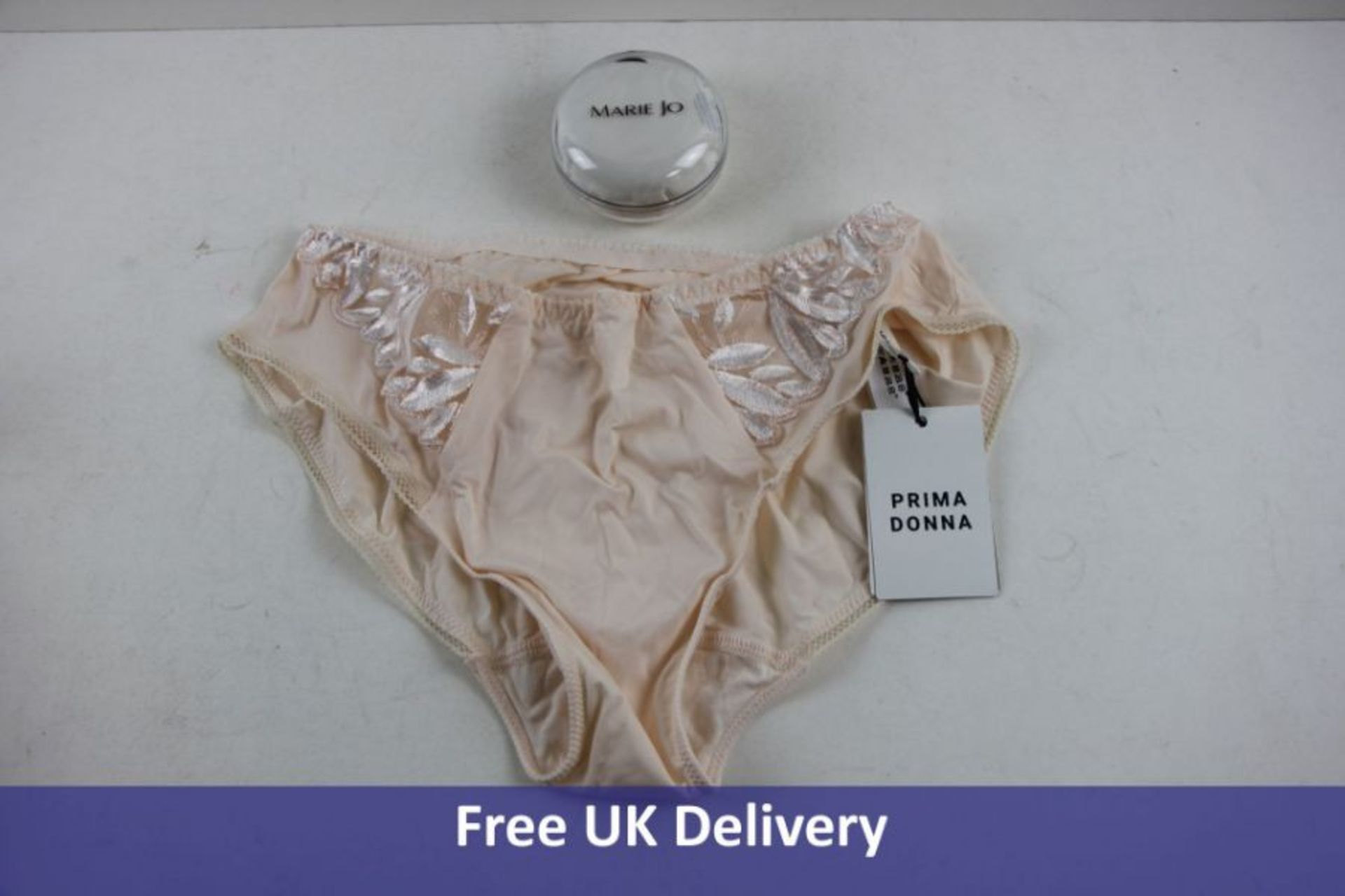 Two Items of Women's Underwear to Include 1x Prima Donna Orlando Full Briefs, Geisha, Size L and 1x