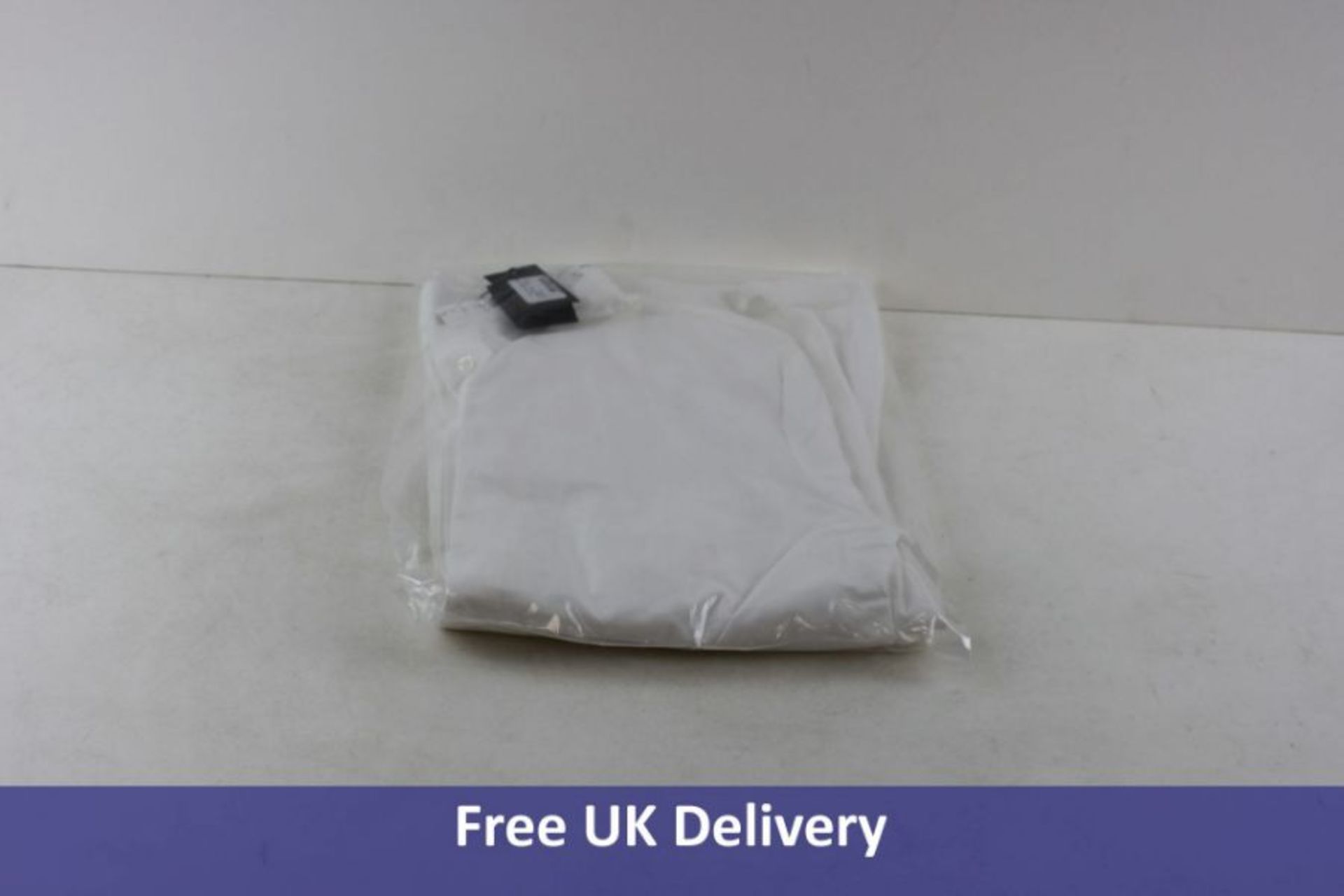 Maje Carlina Ruffled-Neck Cotton-Poplin Shirt, White, Size T1