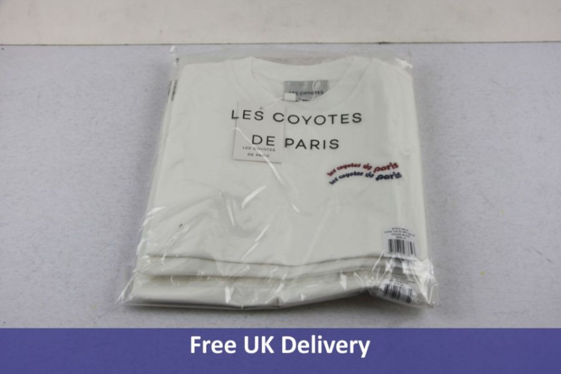 Four Les Coyotes De Paris Melia T-Shirts, White, Age 12 Years