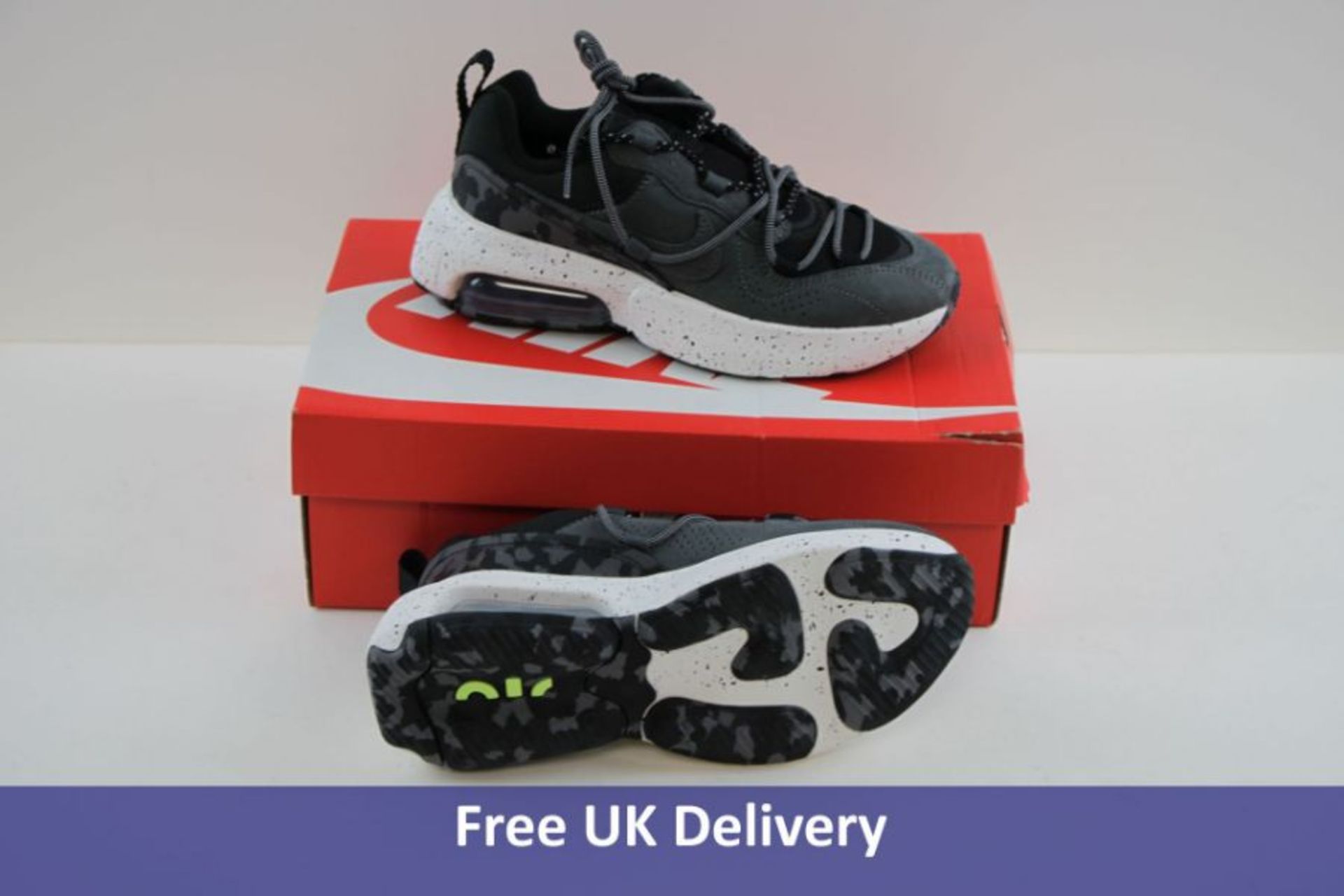 Nike Air Max Children's Trainers, Black Iron Grey and Summit White, UK 3.5