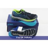 Asics Kids Gel-Cumulus 22 GS Trainers, French Blue and Hazard Green, UK 5.5