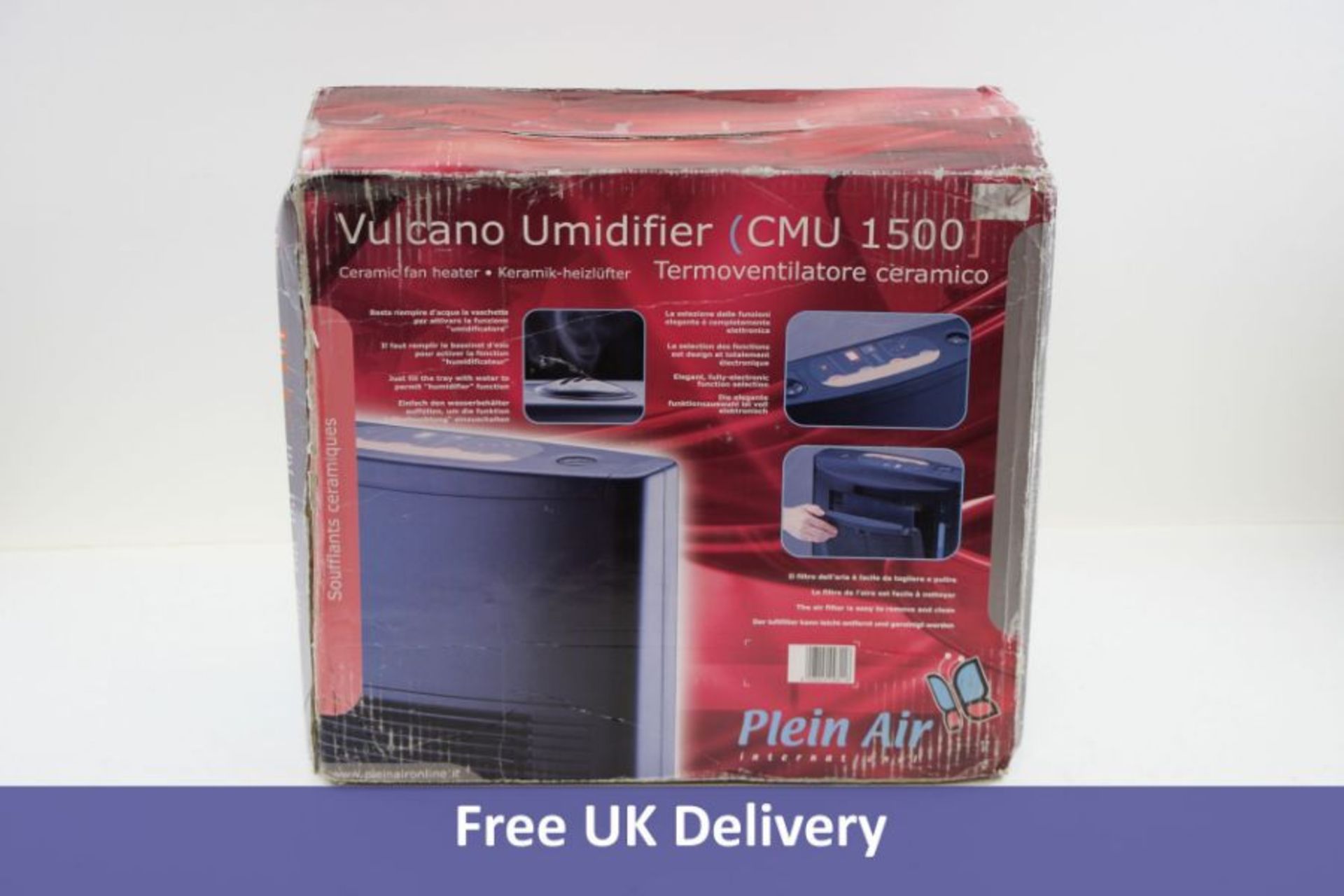 Plein Air CMU-1500 Fan Heater, 1500 W, Black