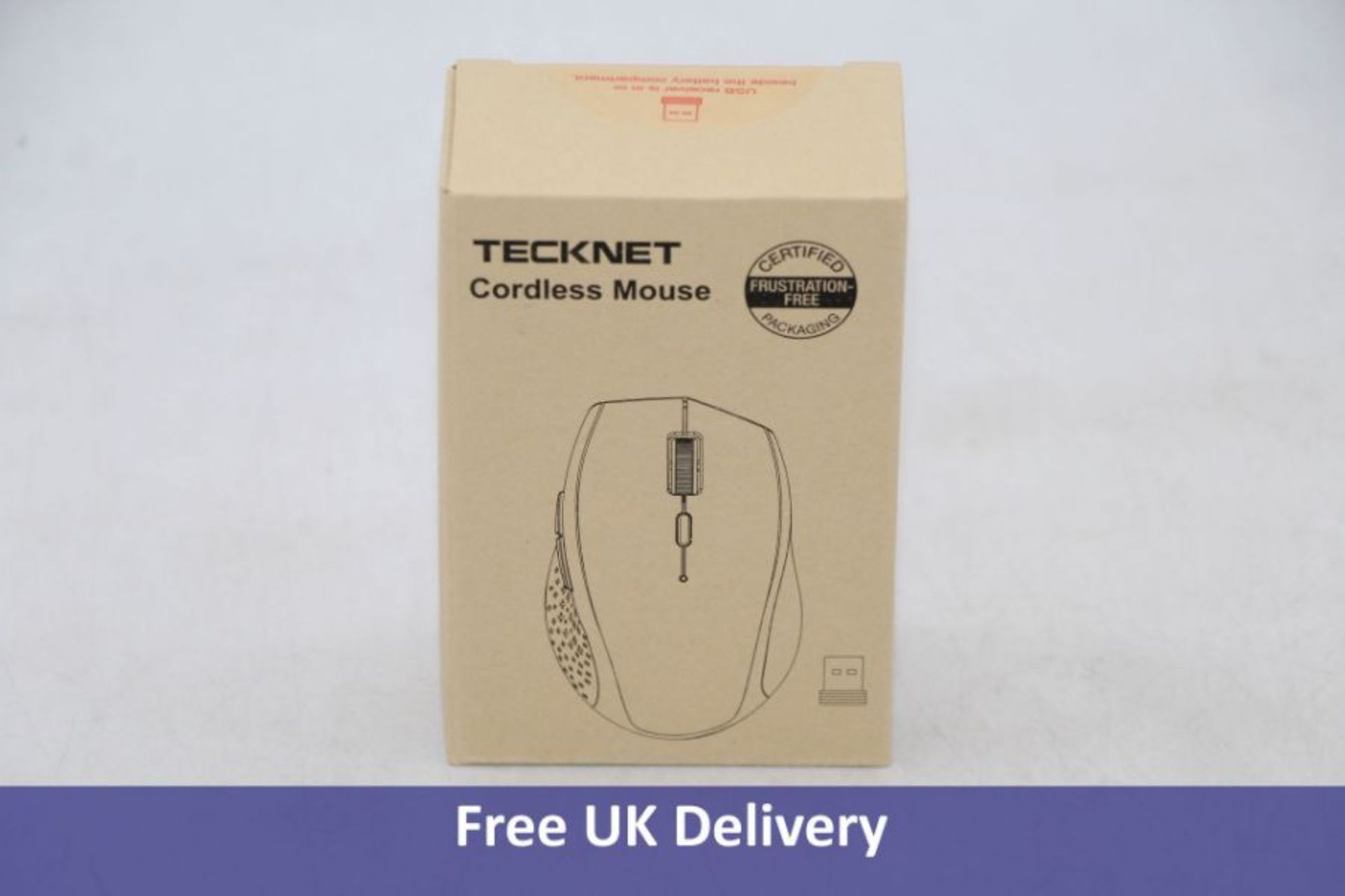 Twenty Tecknet Cordless Mouse, Black, V4, B00ECZFDR4