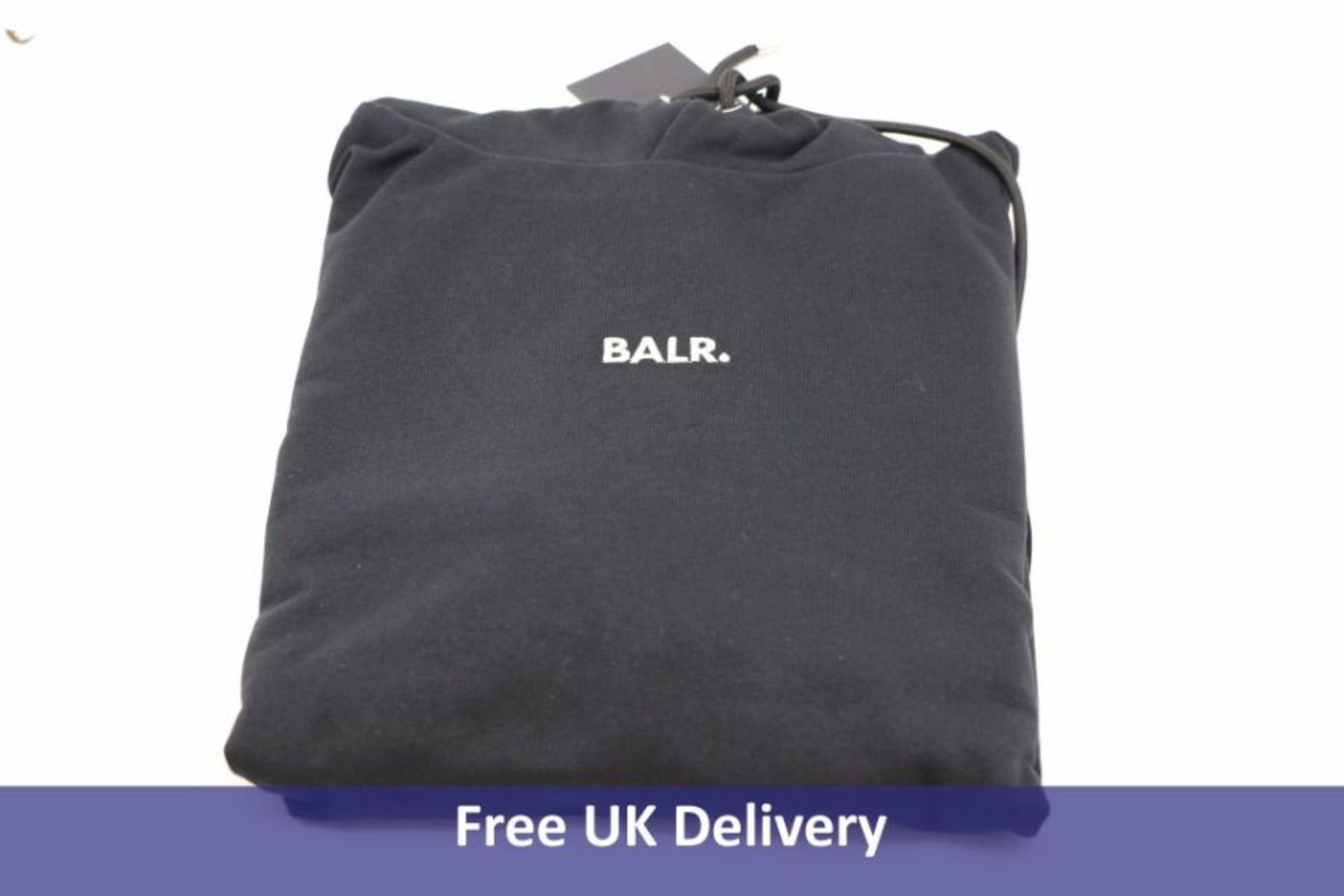 Balr Men's Q Series Logo Hoodie, Black, Size M, Brand New With Tag