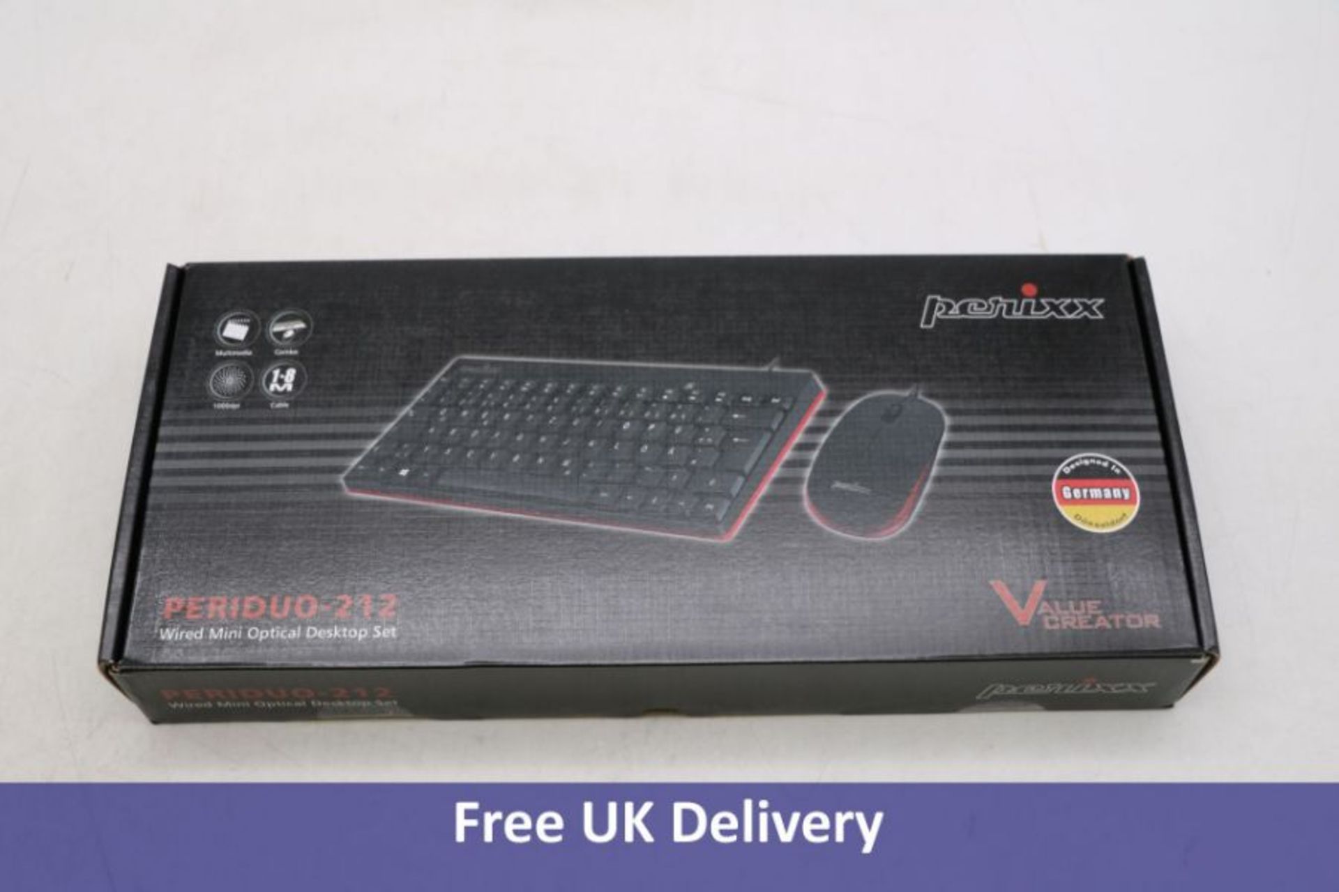 Twenty Perixx Periduo-212 Wired Mini Keyboard and Mouse Sets