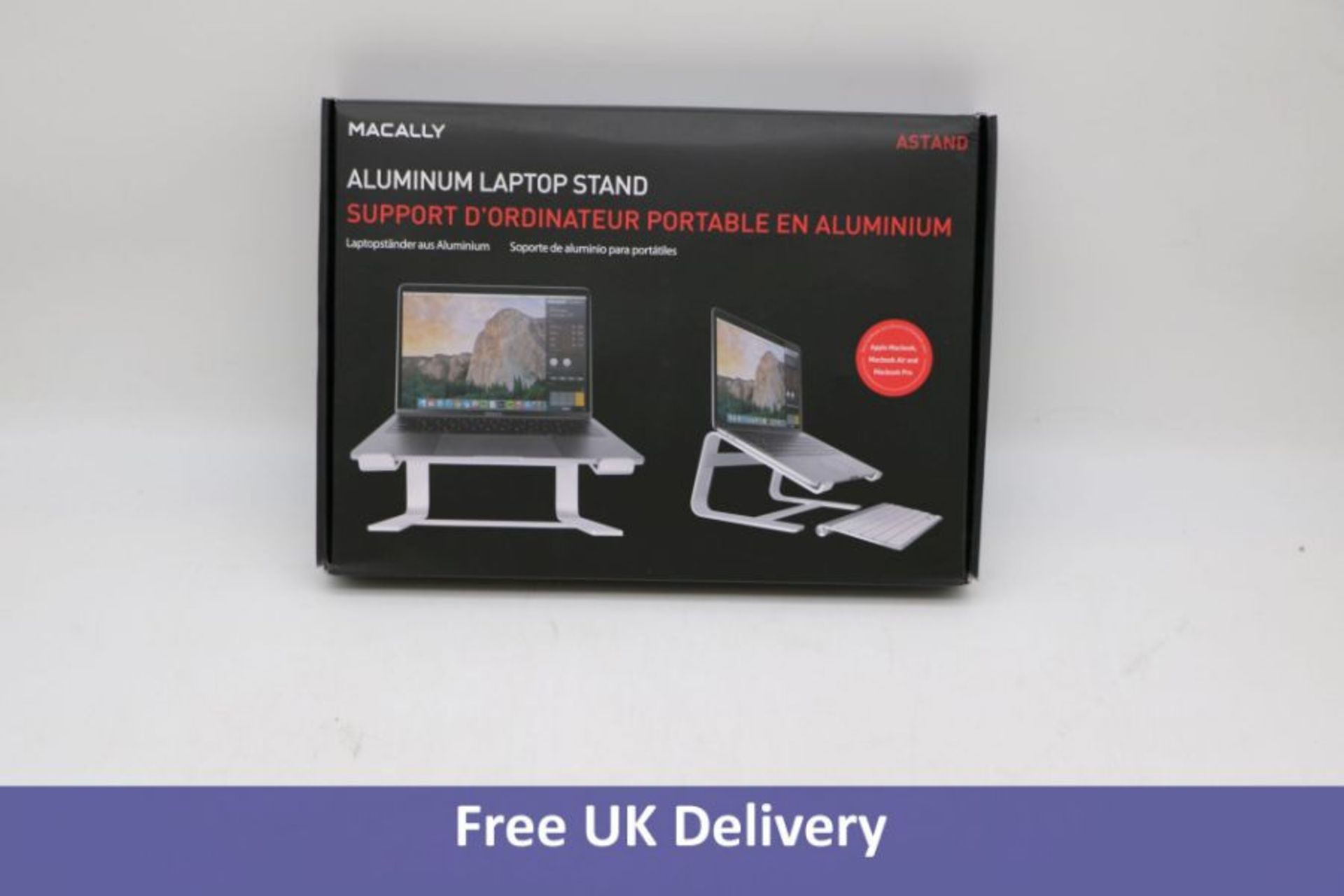 Ten Macally ASTAND Aluminium Laptop Stands for Apple Macbook, Macbook Air, Macbook Pro and any 10 to