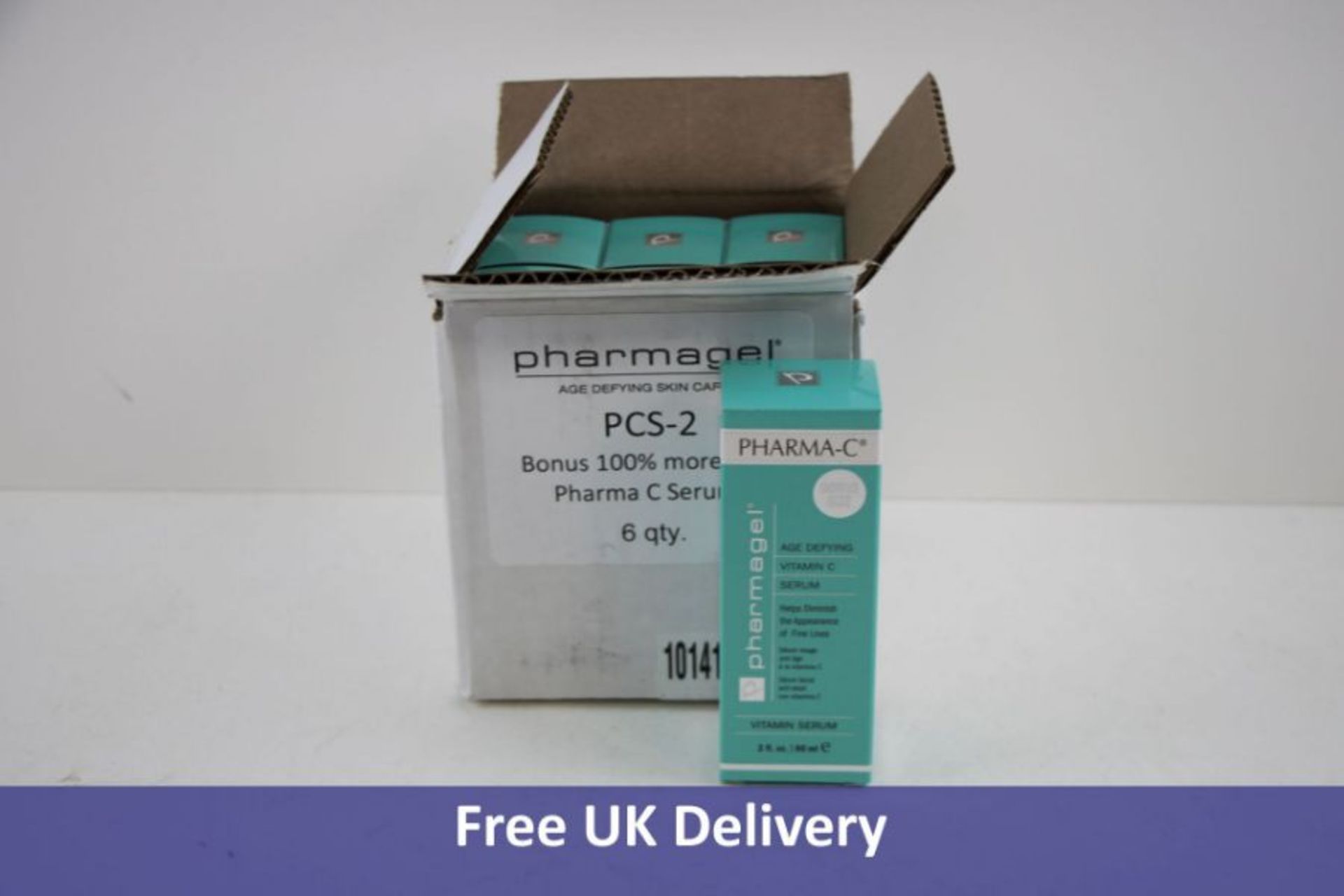 Six Bottles of Pharmagel Pharma-C Serums, 30ml