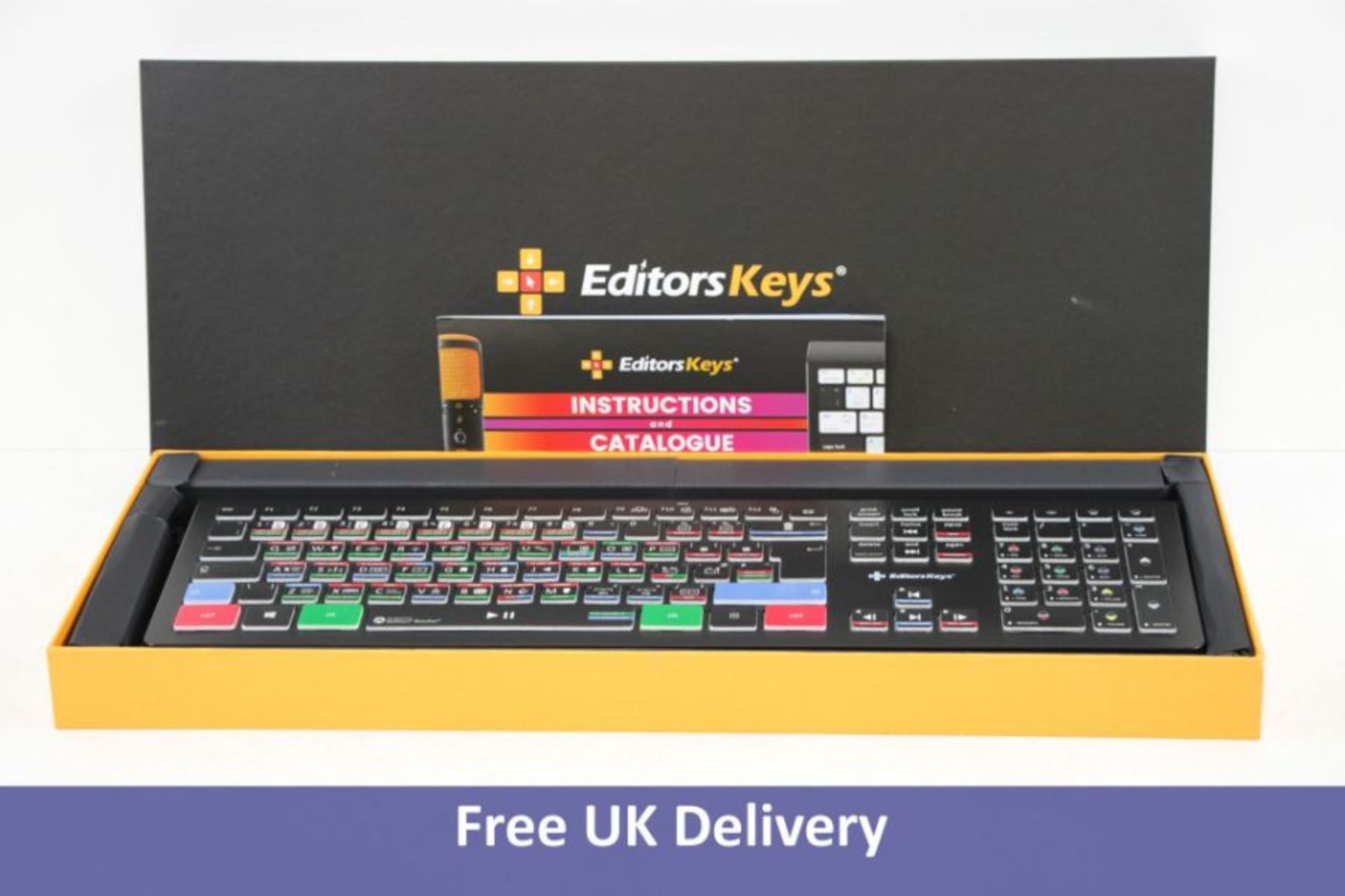 Editors Keys DaVinci Resolve 16 Backlit Keyboard - Windows - UK