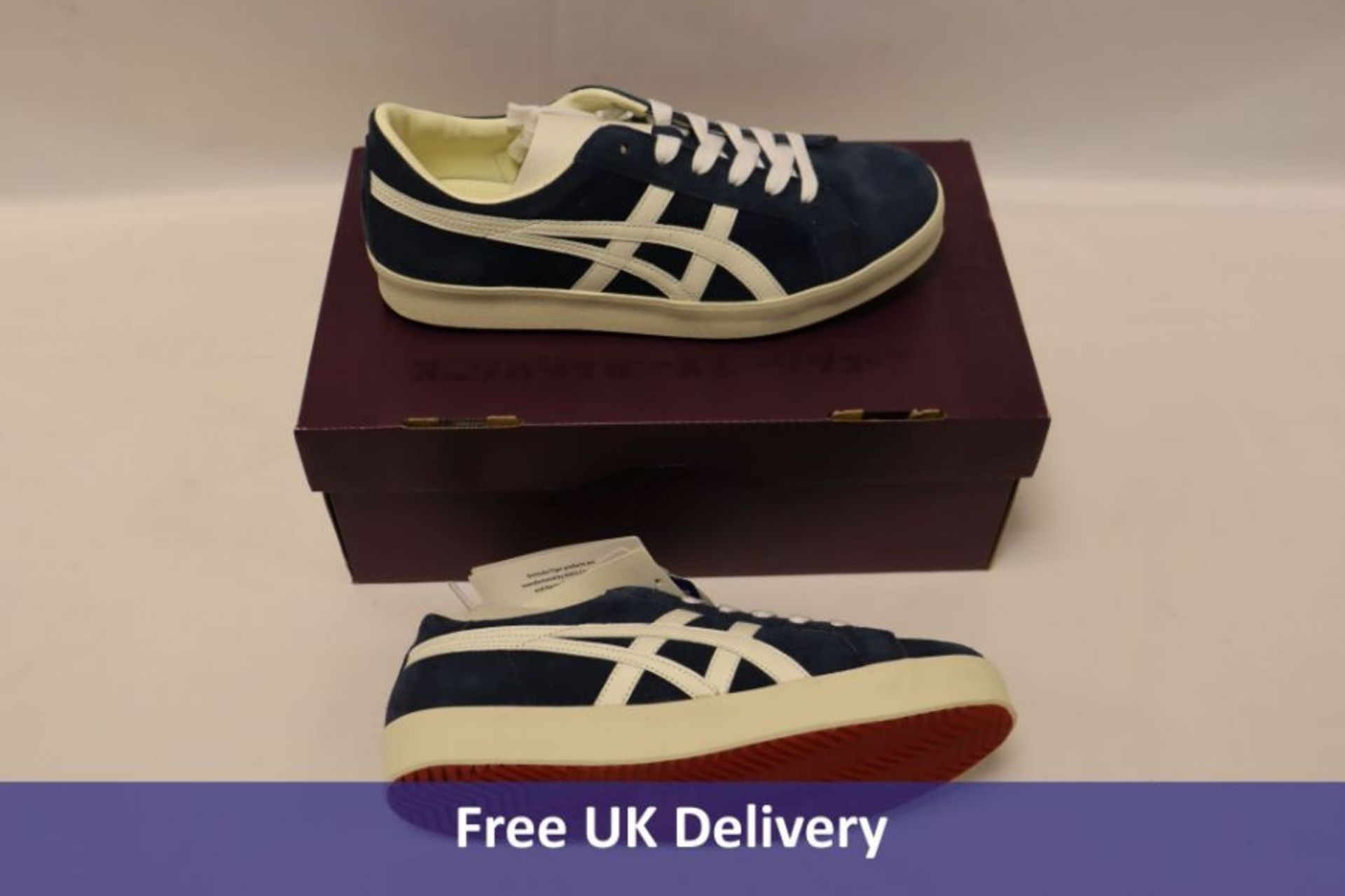 Onitsuka Tiger Fabre NM Unisex Trainers, Navy/White, UK 4.5